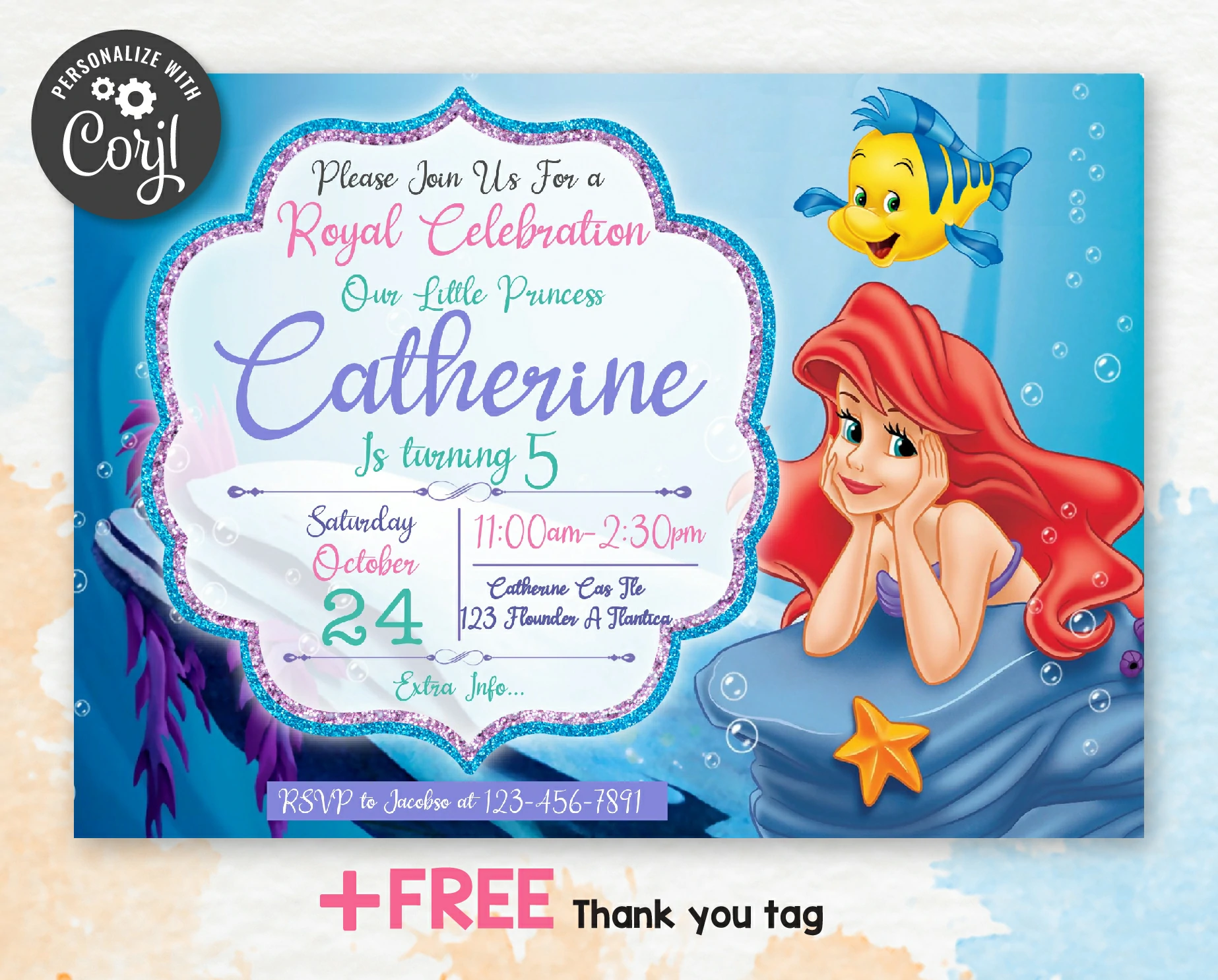 Free Printable Little Mermaid Templates