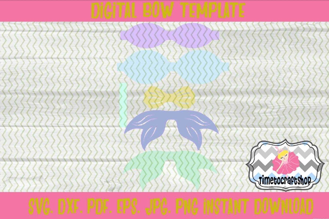 Free Printable Mermaid Bow Templates