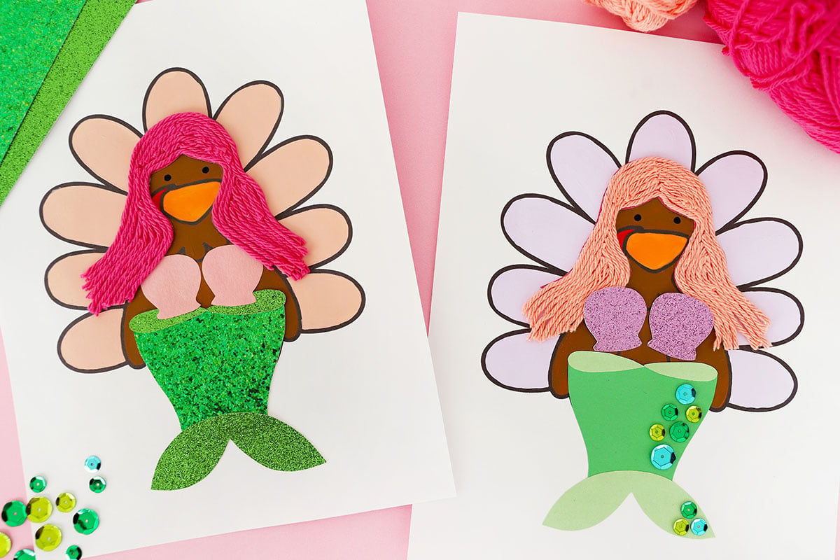 Mermaid Turkey Disguise Free Template The Best Ideas For Kids