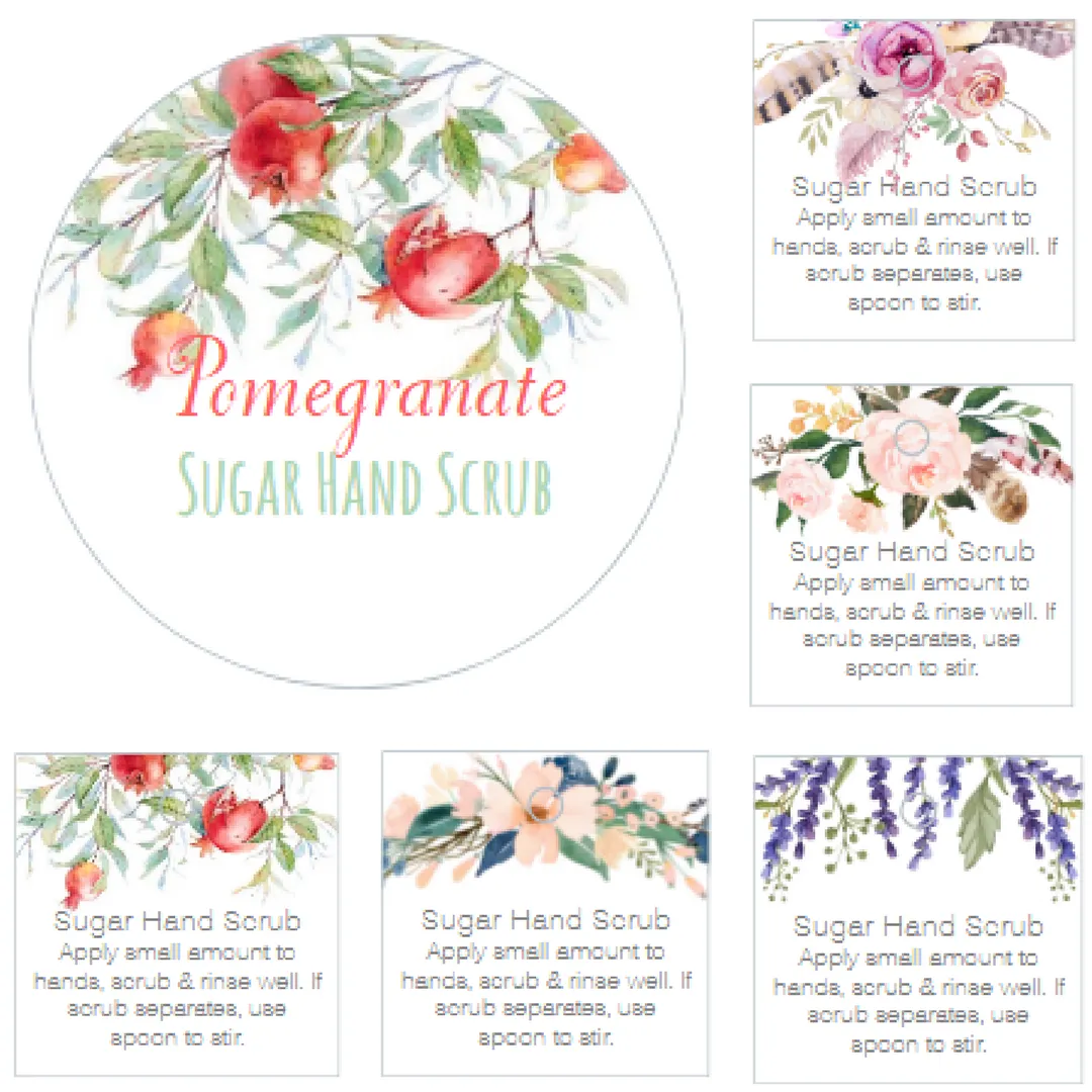 Free Printable Sugar Scrub Templates
