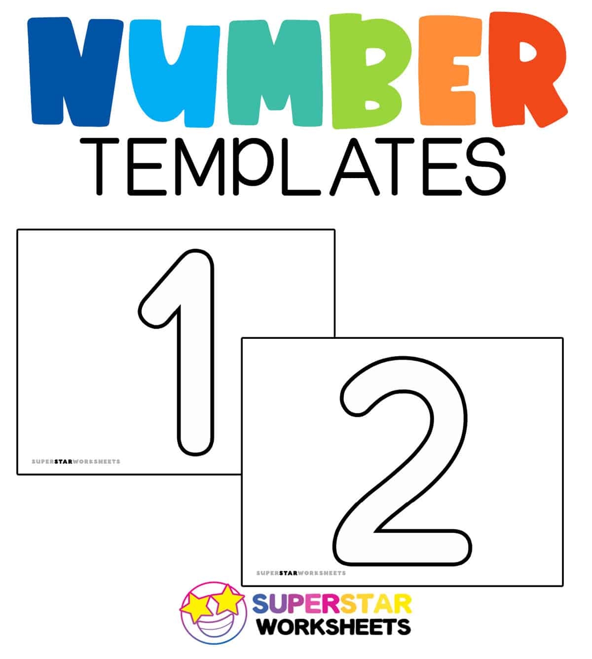 Number Template Superstar Worksheets Number Template Superstar Worksheets