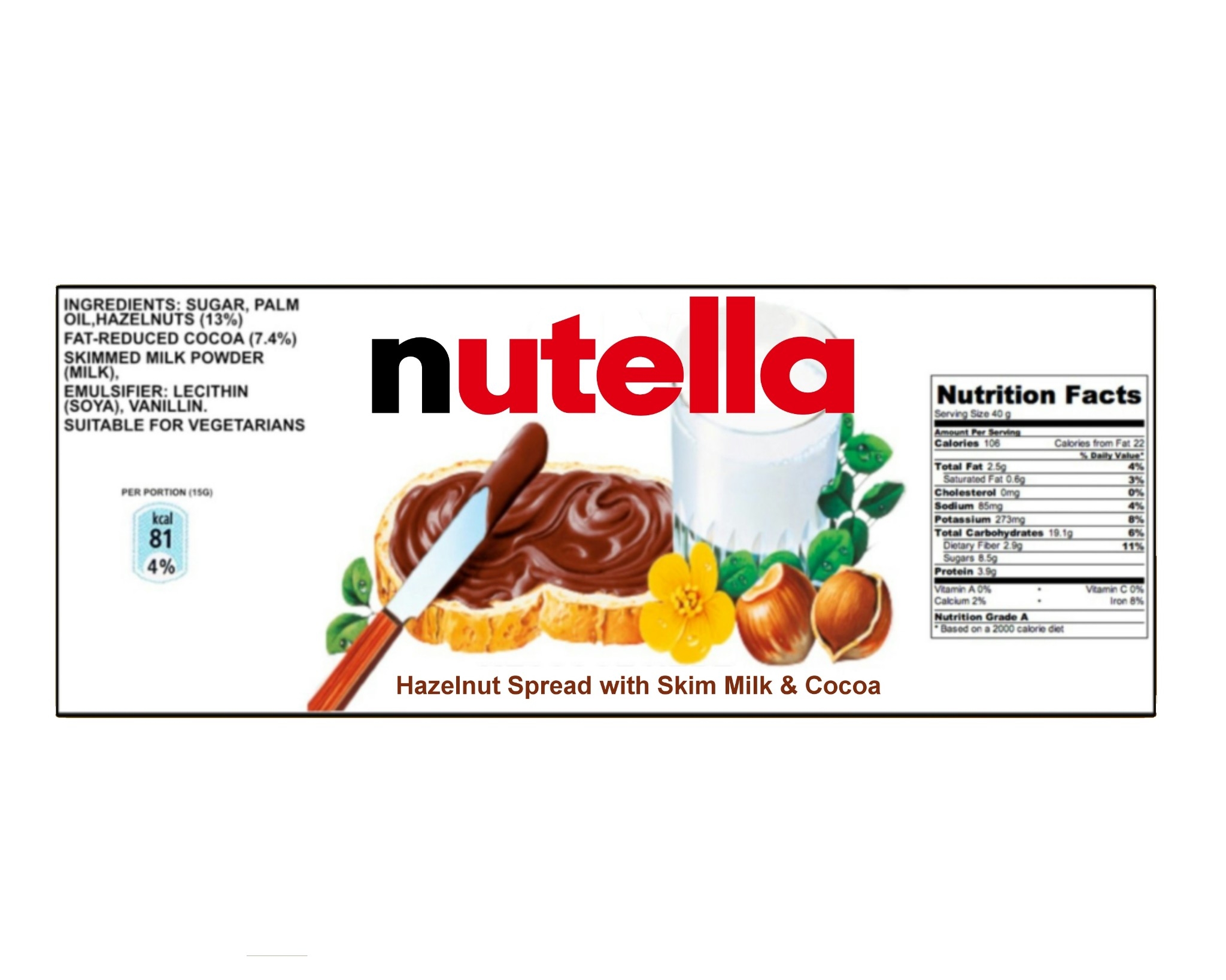 Nutella Edible Label