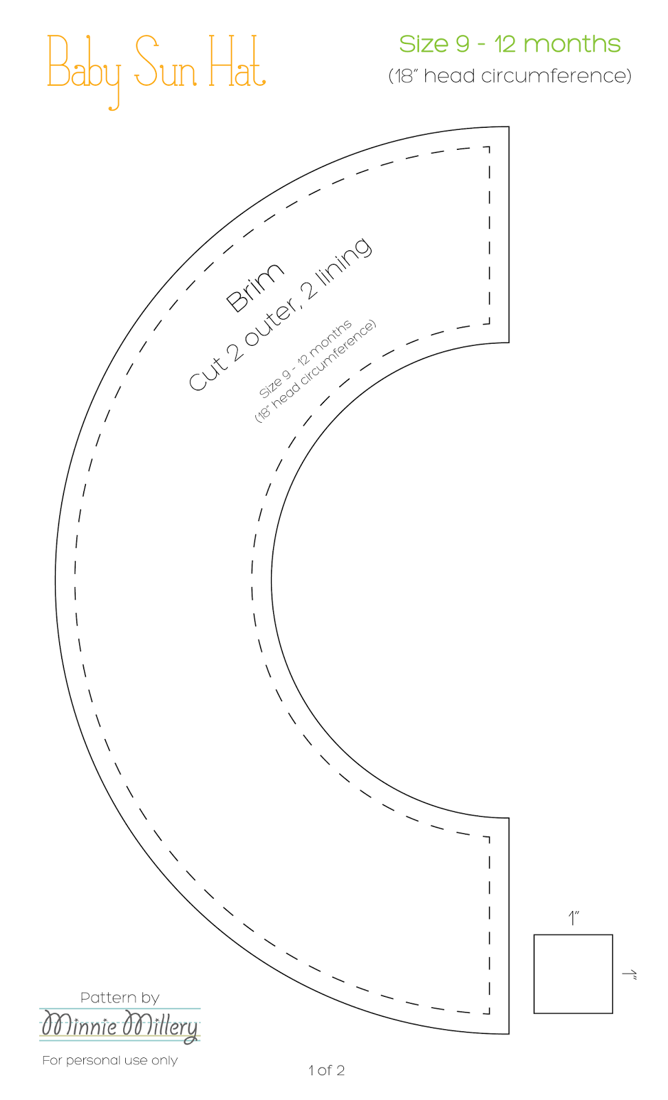 Free Printable Baby Hat Templates