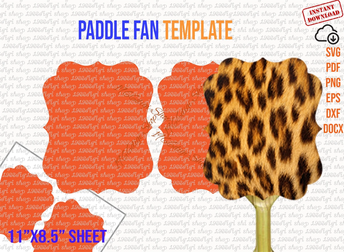 Free Printable Paddle Fan Templates