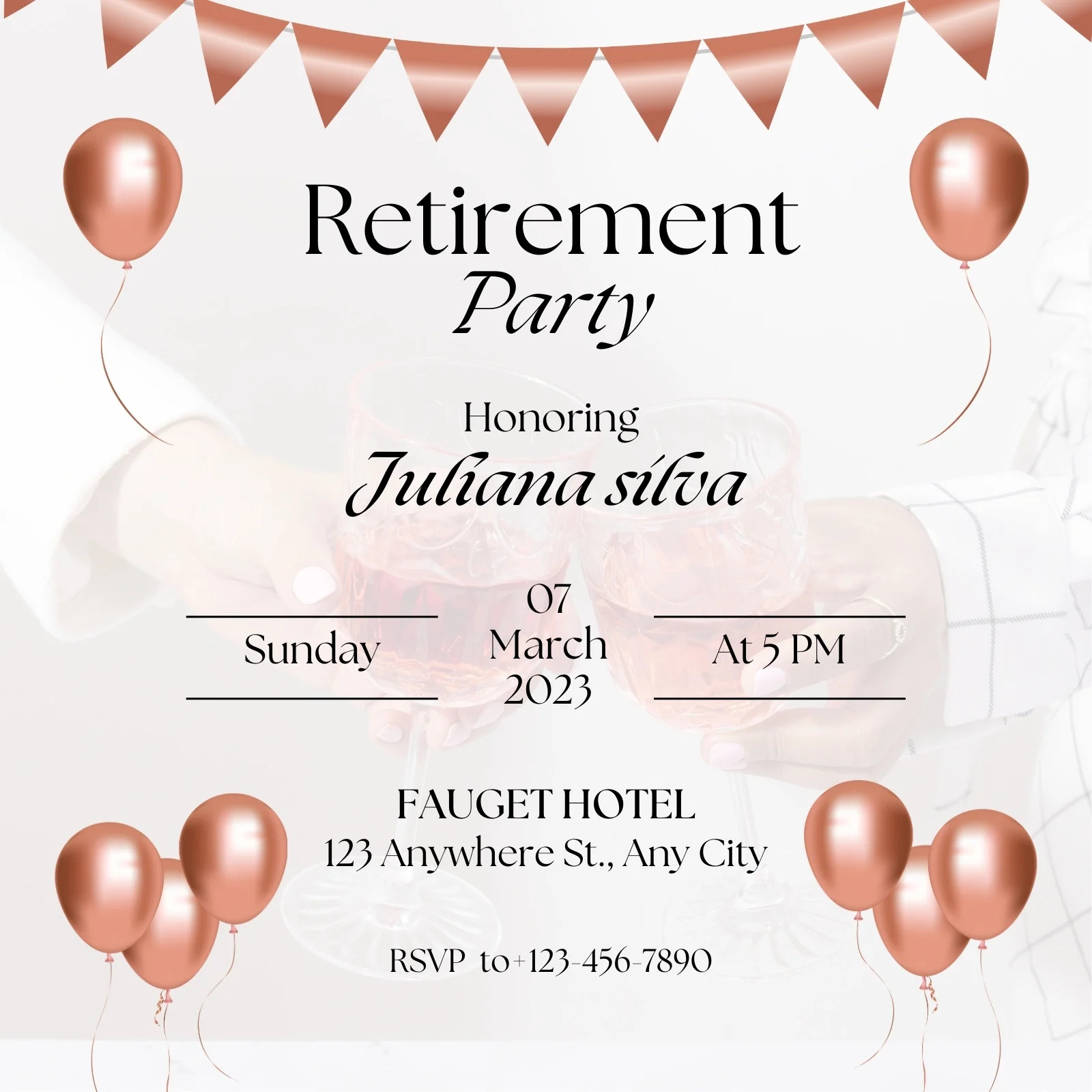 Free Printable Retirement Invitation Templates
