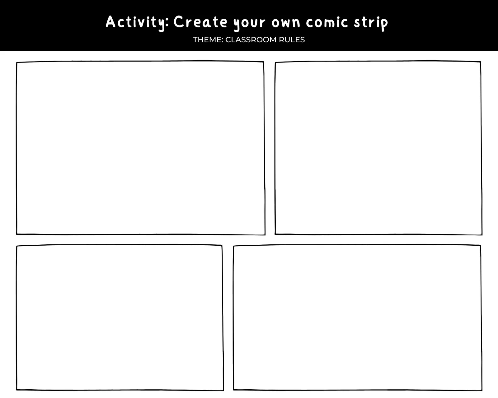Free Printable Comic Book Templates
