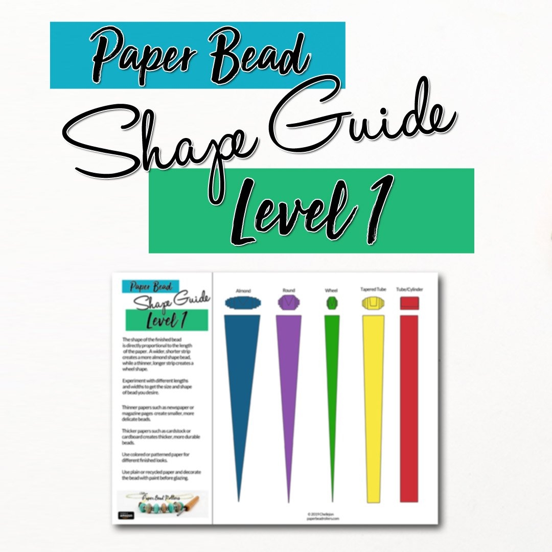 Paper Bead Template Shape Guide Level 1 Paper Bead Rollers Jewelry Findings And Supplies