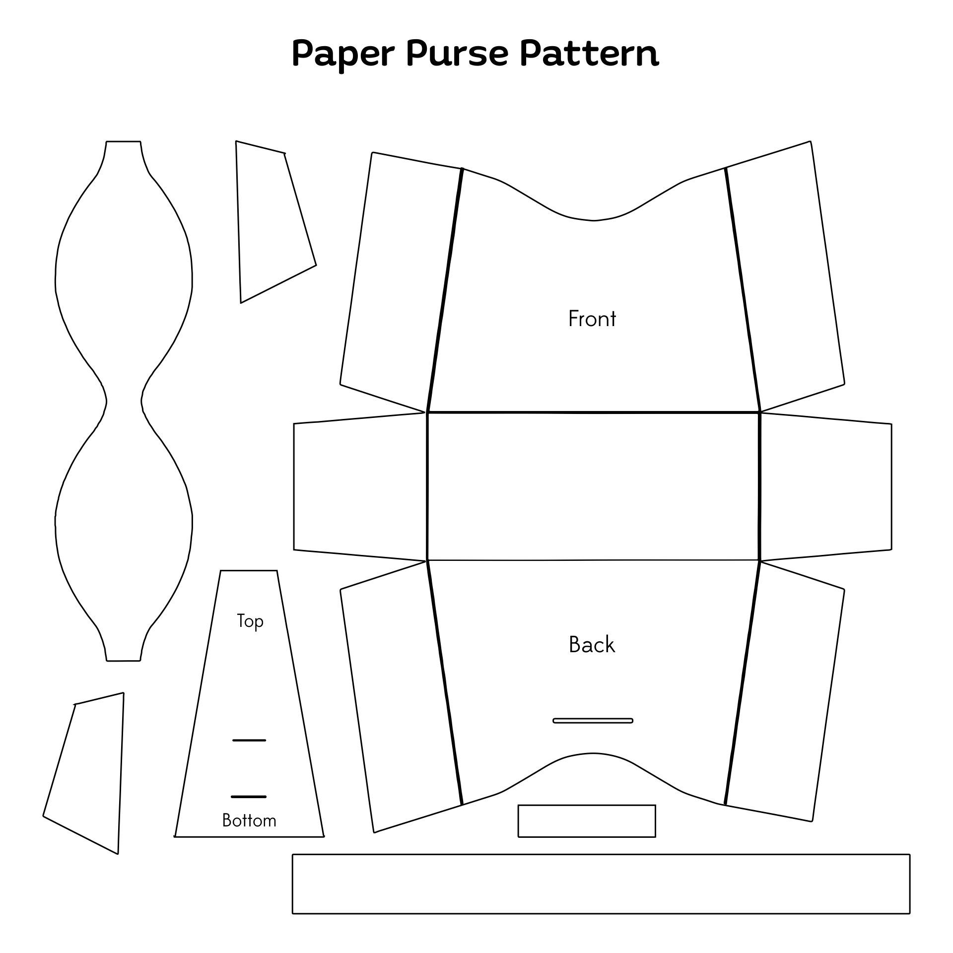 Free Printable Purse Templates Free Printable Purse Templates