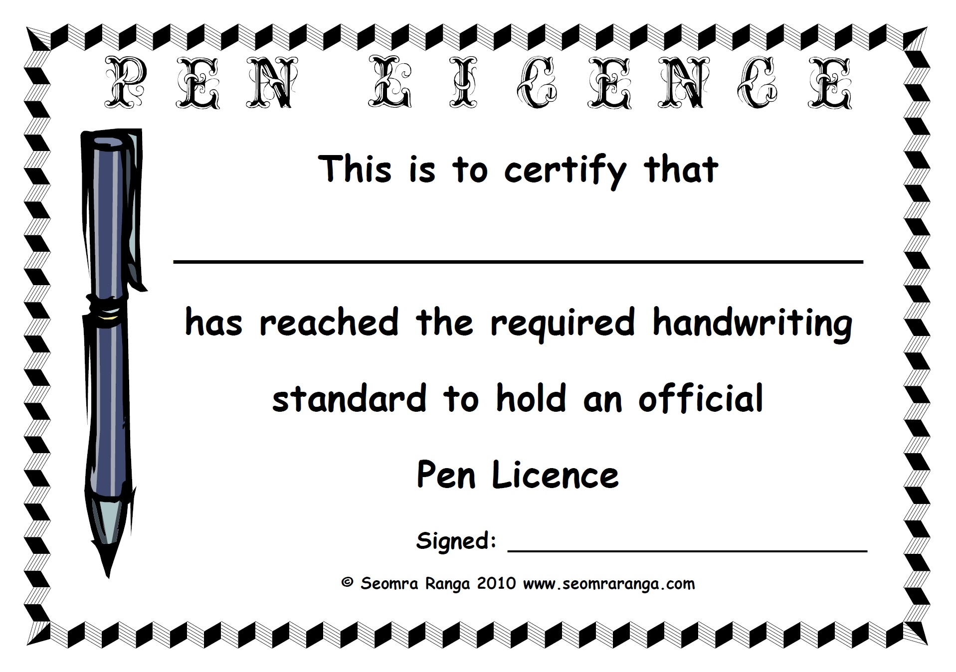 Pen Licence Lauren Amos