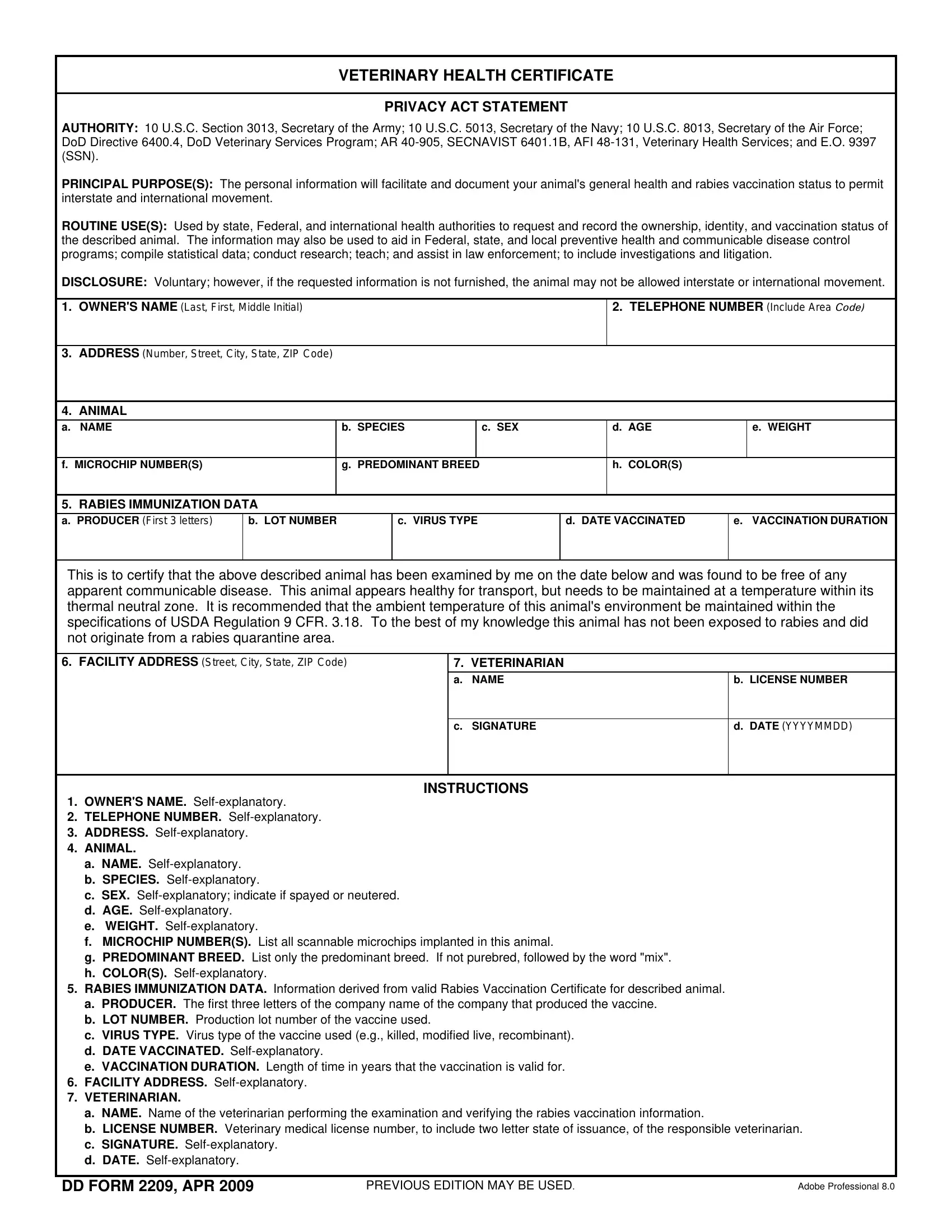 Pet Health Certificate Form Fill Out Printable PDF Forms Online Pet Health Certificate Form Fill Out Printable PDF Forms Online