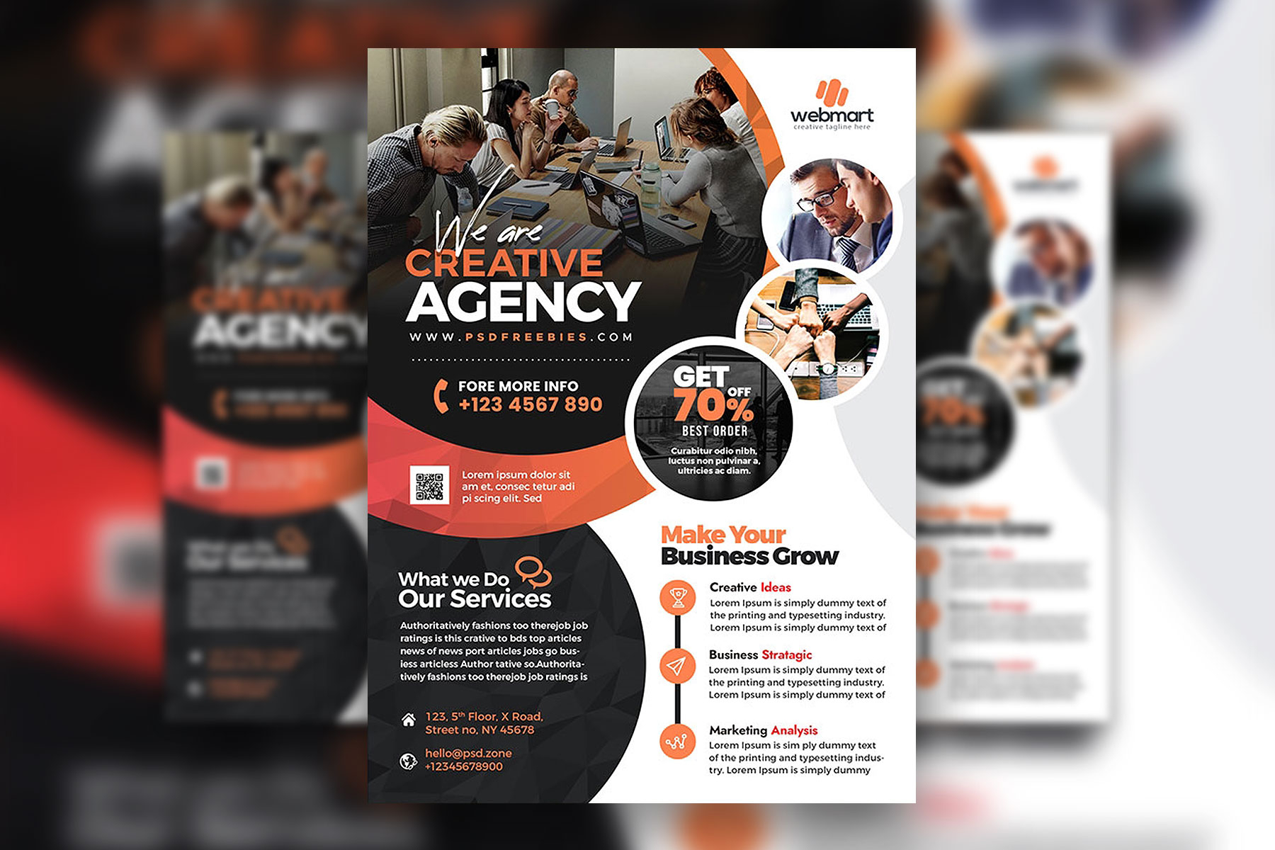 Photo Grids Corporate Business Flyer Template Free Download Resource Boy