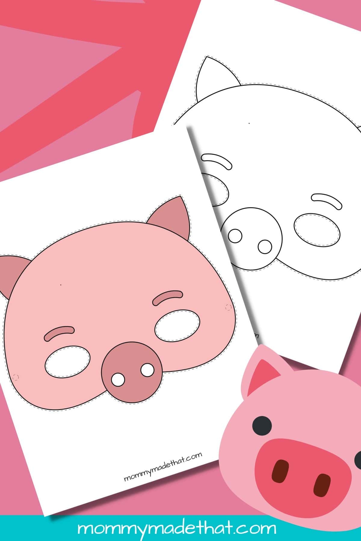 Pig Mask Template Free Printables 