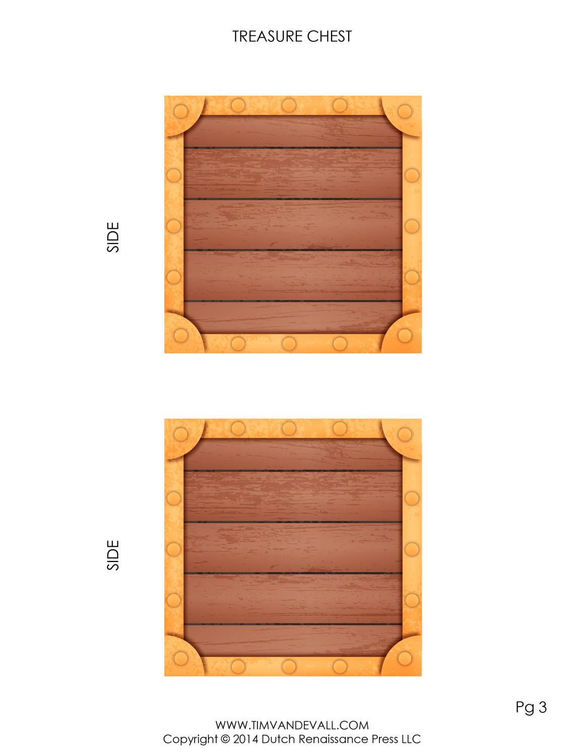 Free Printable Treasure Chest Templates