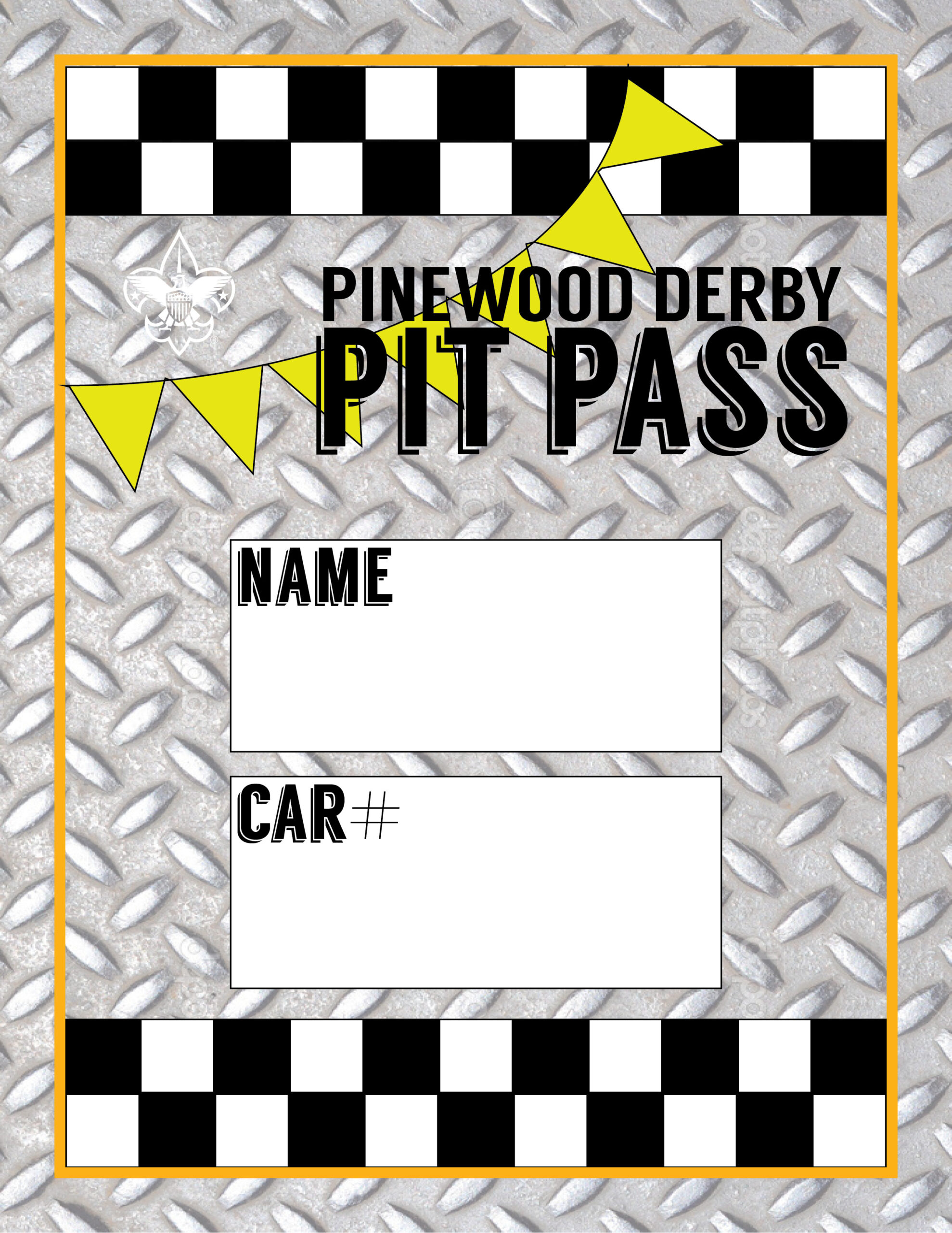 Free Printable Pit Pass Templates Free Printable Pit Pass Templates