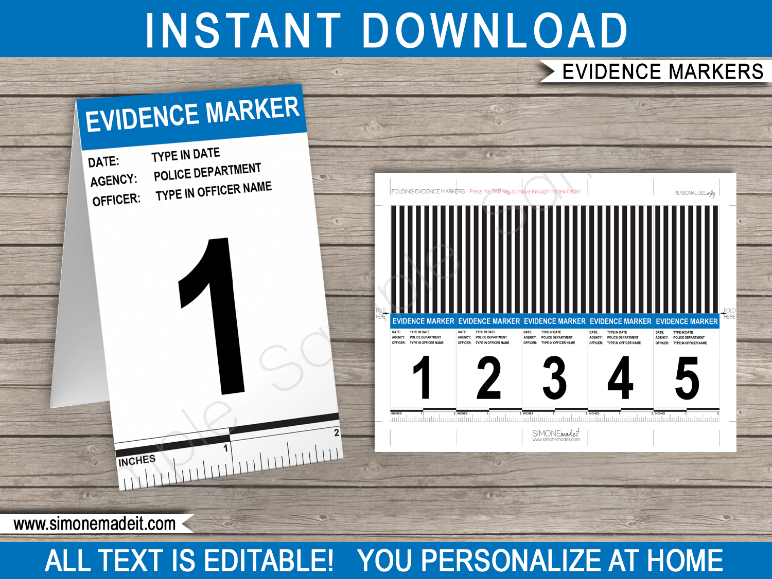 Free Printable Evidence Label Templates