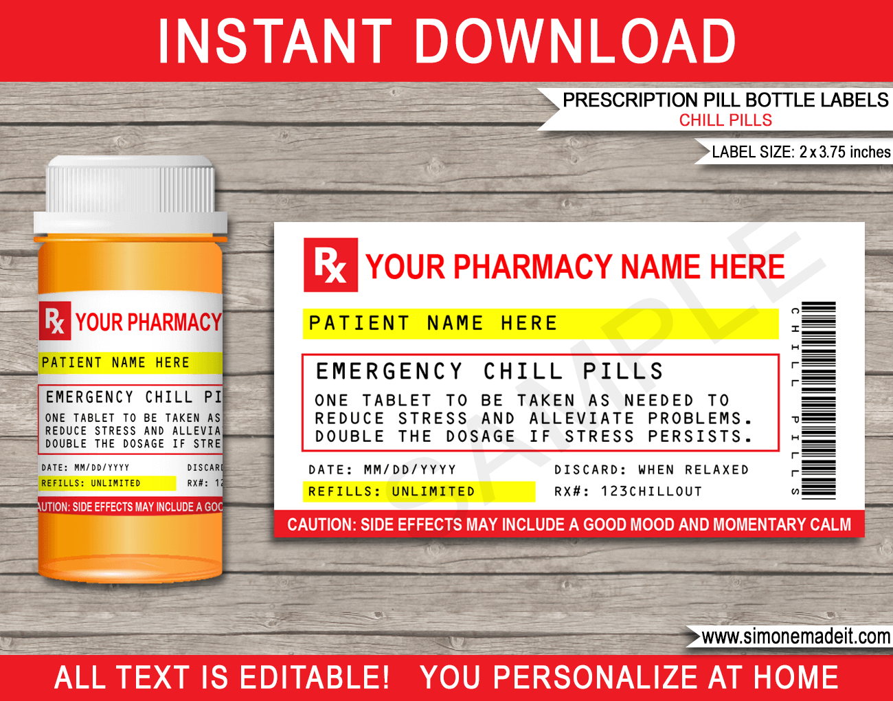 Free Printable Prescription Label Templates Free Printable Prescription Label Templates