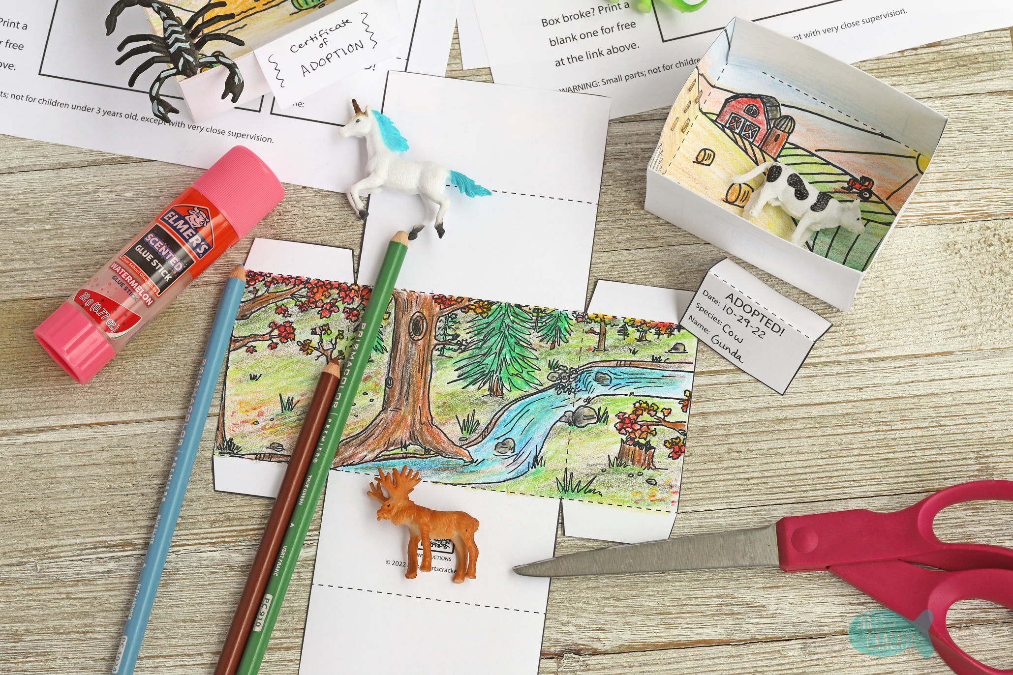 Free Printable 3D Animal Templates