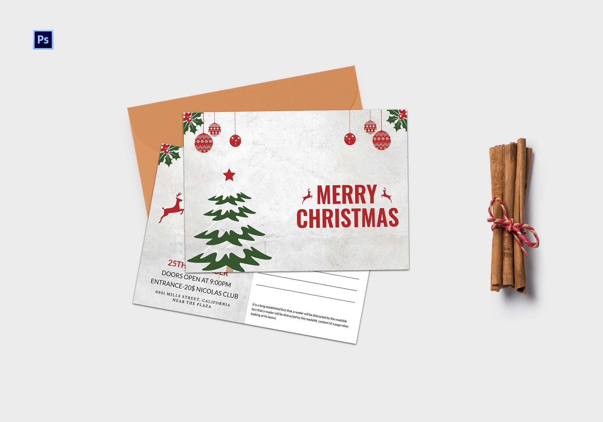 Free Printable Christmas Postcard Templates