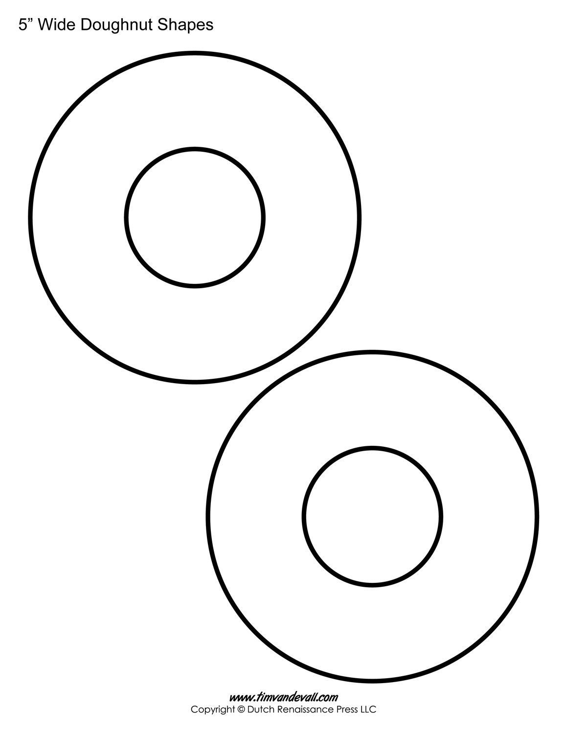 Free Printable Donut Templates