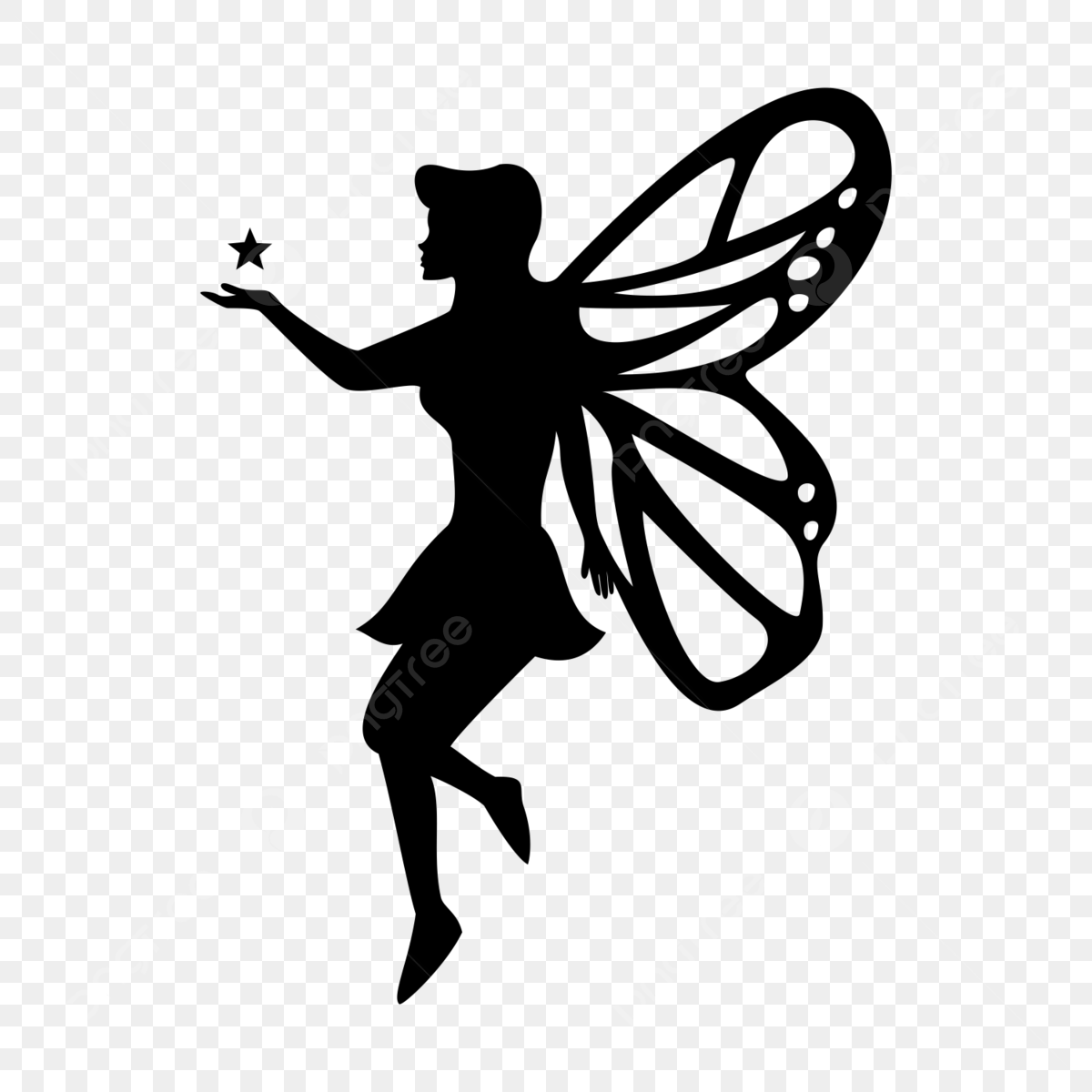 Printable Fairy Silhouette PNG And Vector Images Free Download Pngtree
