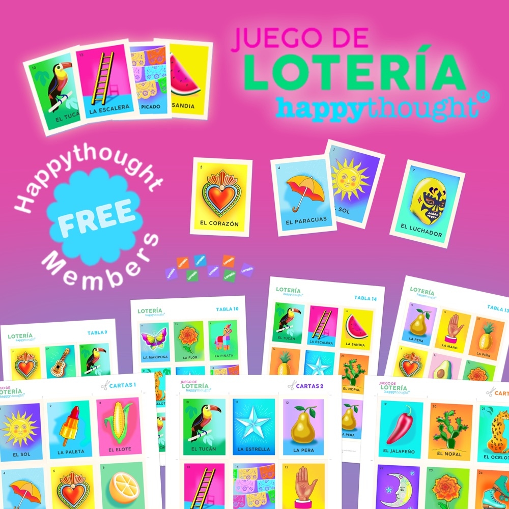 Printable Mexican Loter a Game Get Lucky Today Happythought Printable Mexican Loter a Game Get Lucky Today Happythought