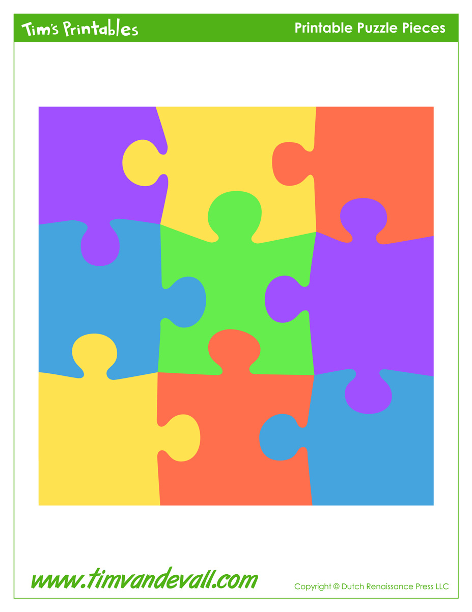 Free Printable Puzzle Piece Templates