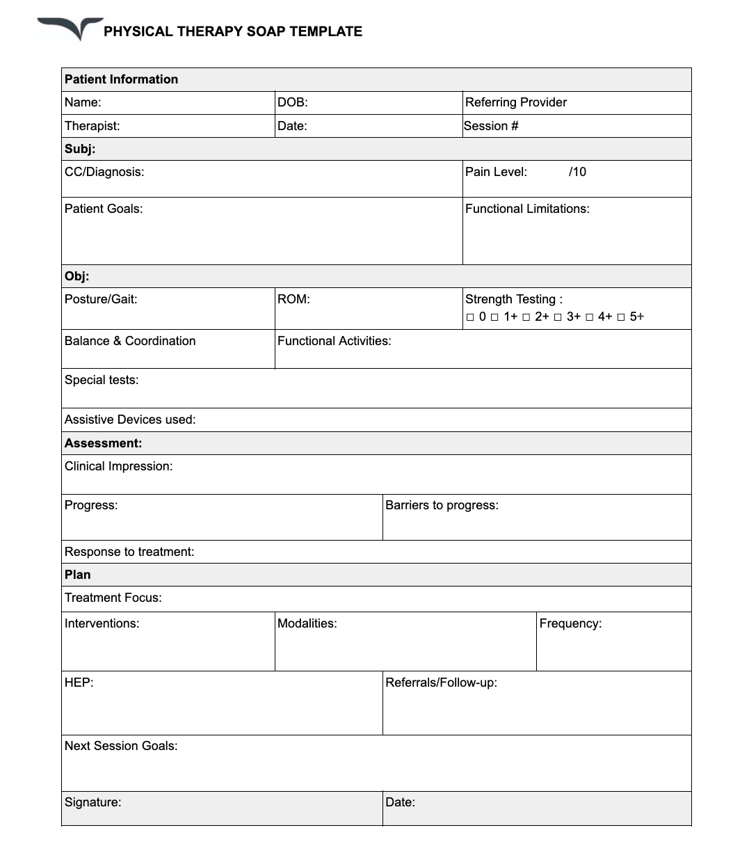 Progress Note Templates Free Download