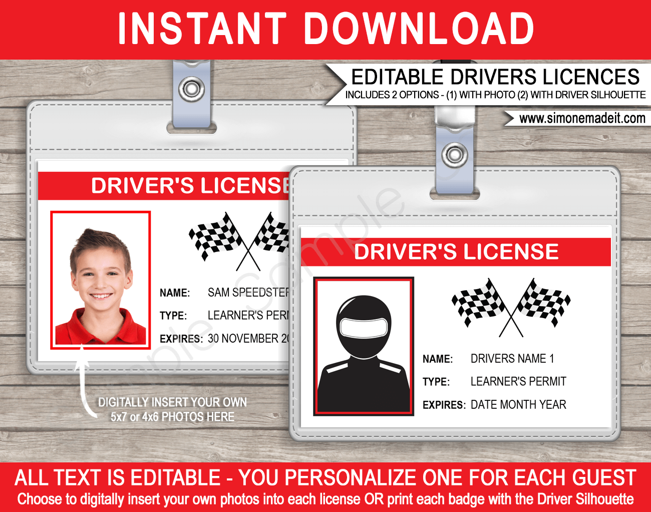 Free Printable Drivers License Templates
