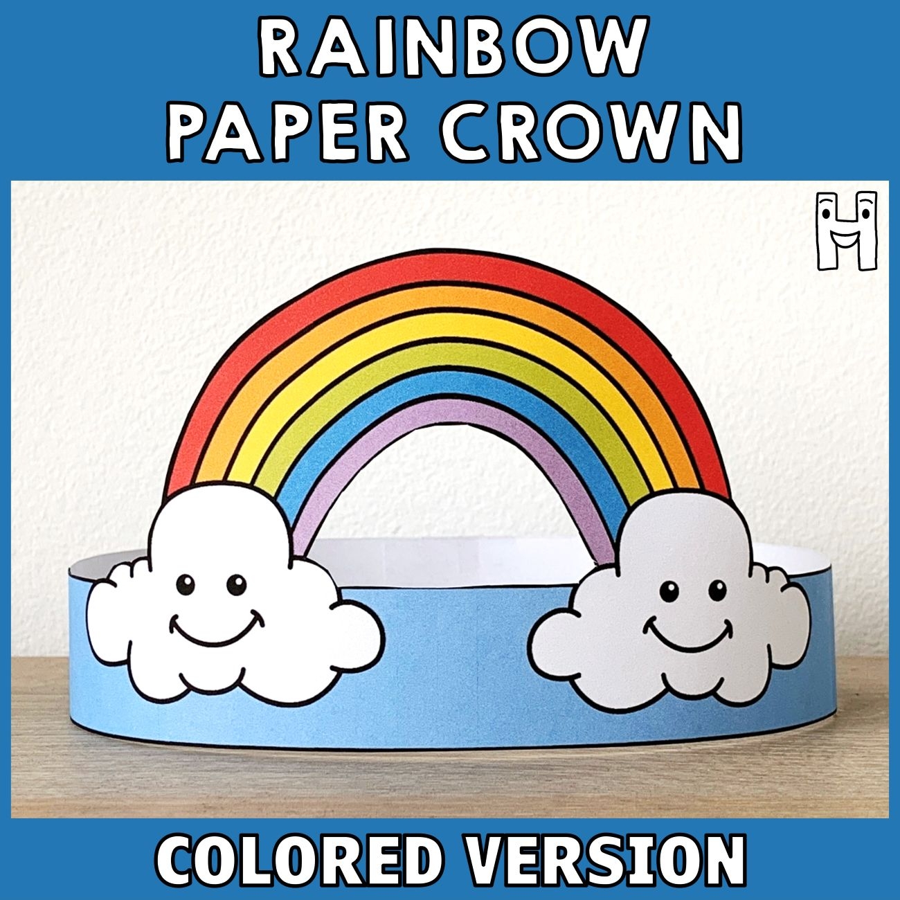 Free Printable Rainbow Crown Templates Free Printable Rainbow Crown Templates