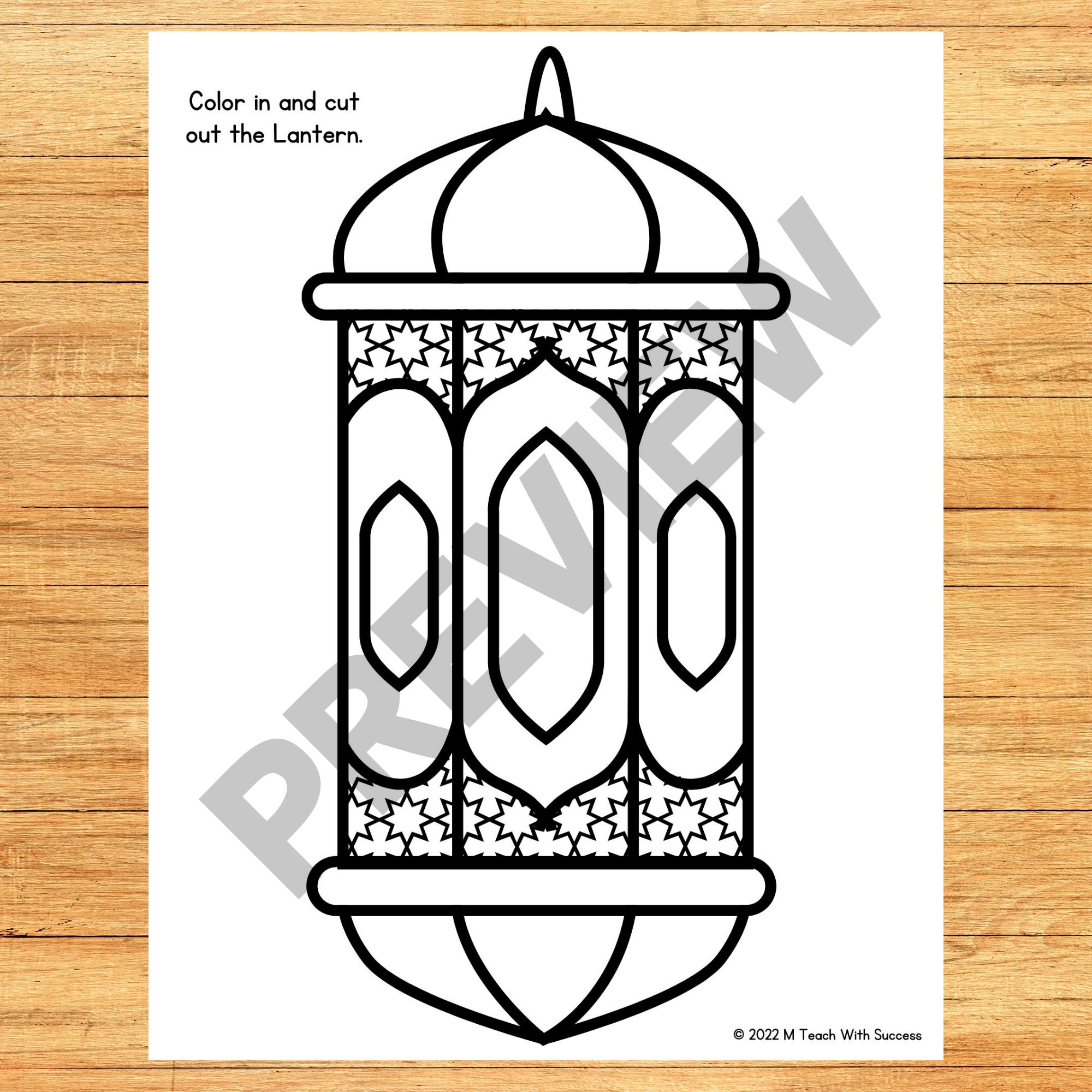 Ramadan Lanterns Coloring Pages Lantern Template Printable Ramadan Decorations Made By Teachers