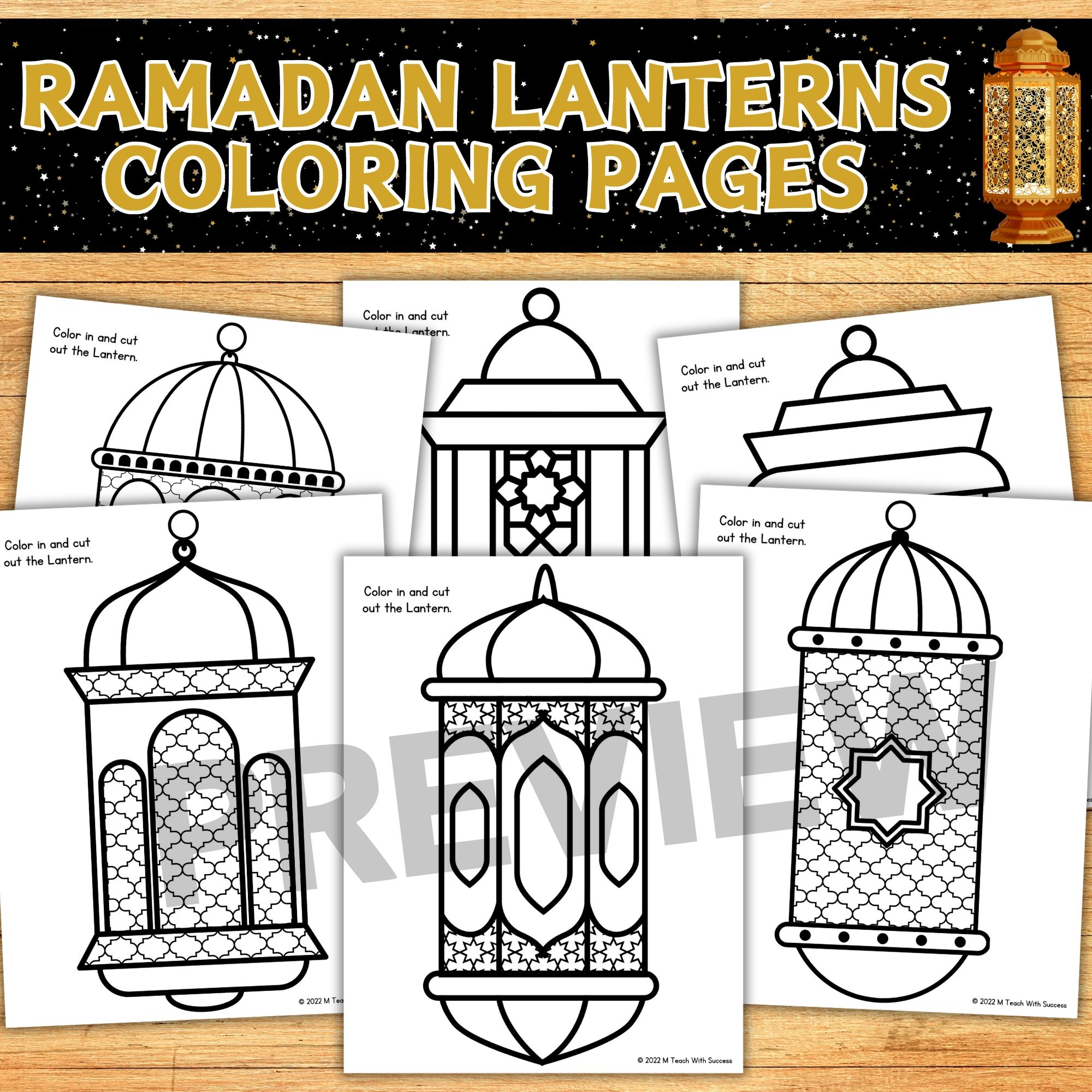 Ramadan Lanterns Coloring Pages Lantern Template Printable Ramadan Decorations Made By Teachers