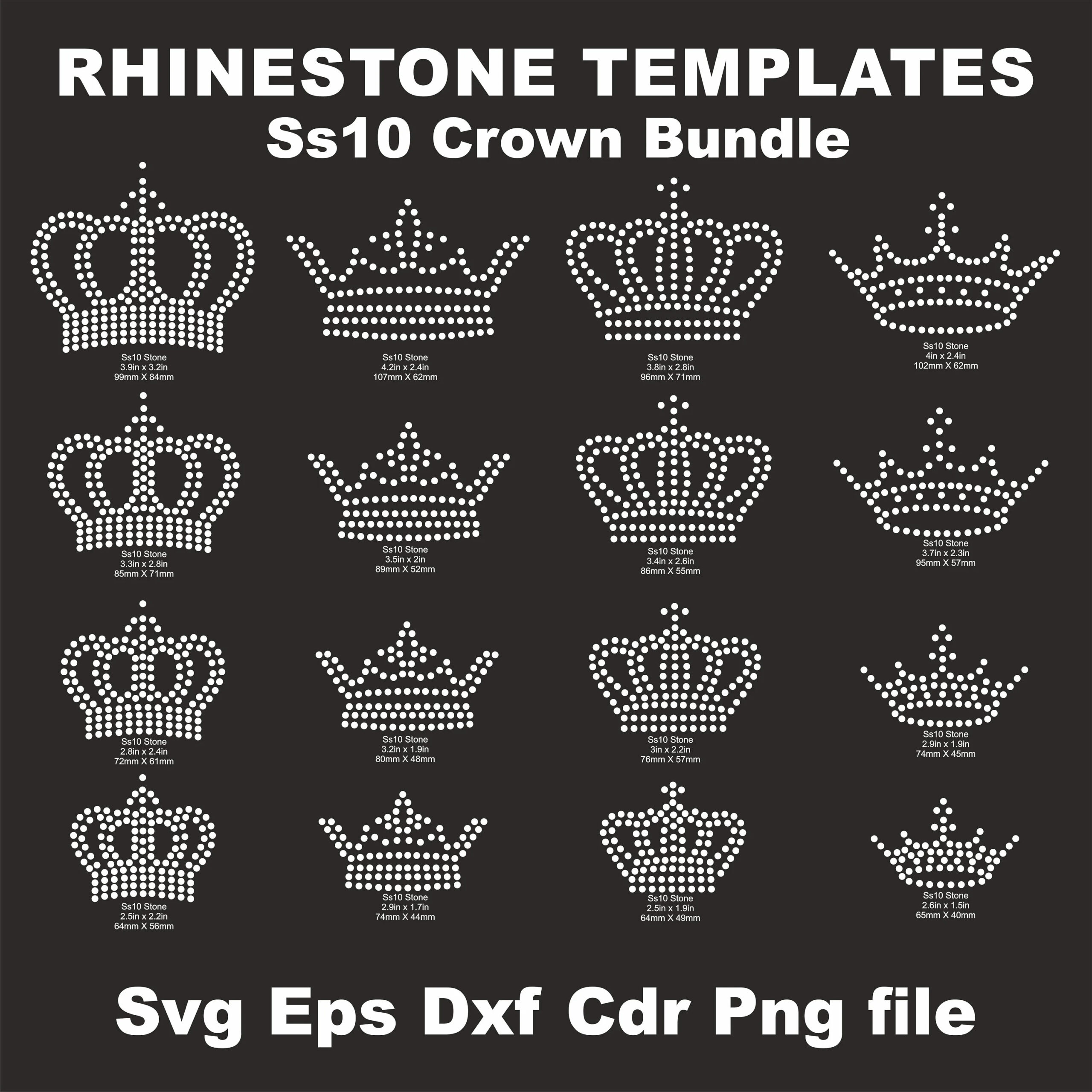 Rhinestone Crown Png Etsy