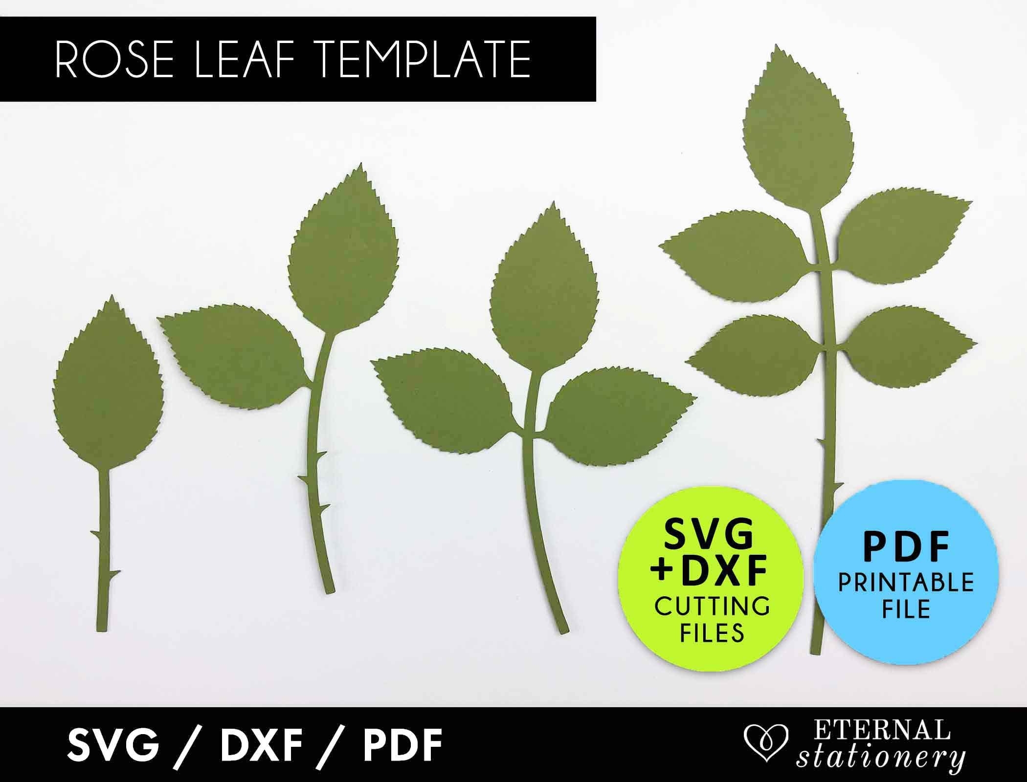 Free Printable Rose Leaf Templates