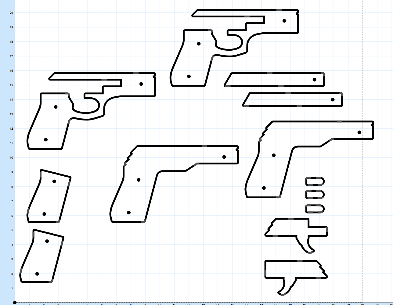 Free Printable Cardboard Gun Templates
