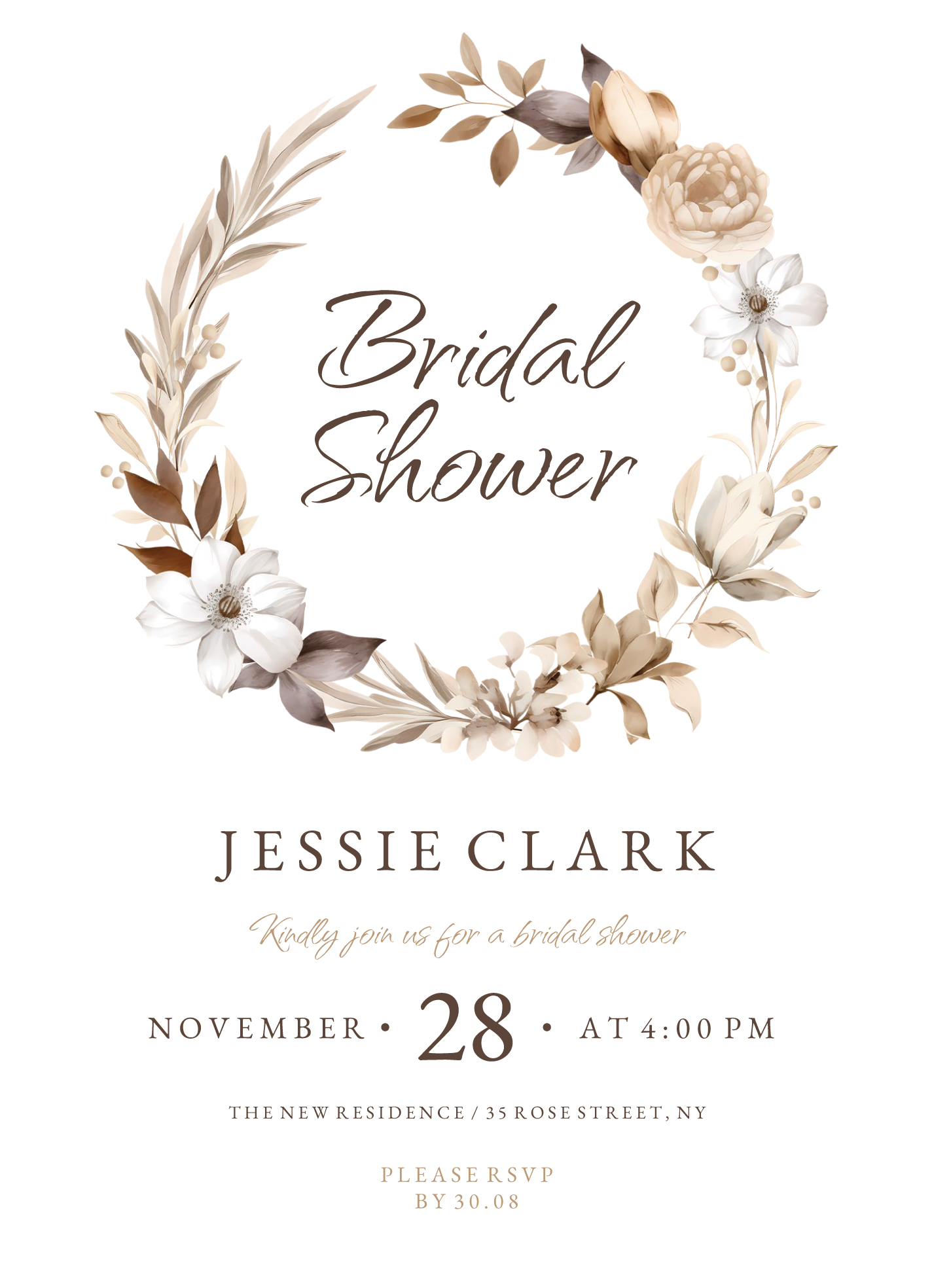 Free Printable Bridal Shower Templates