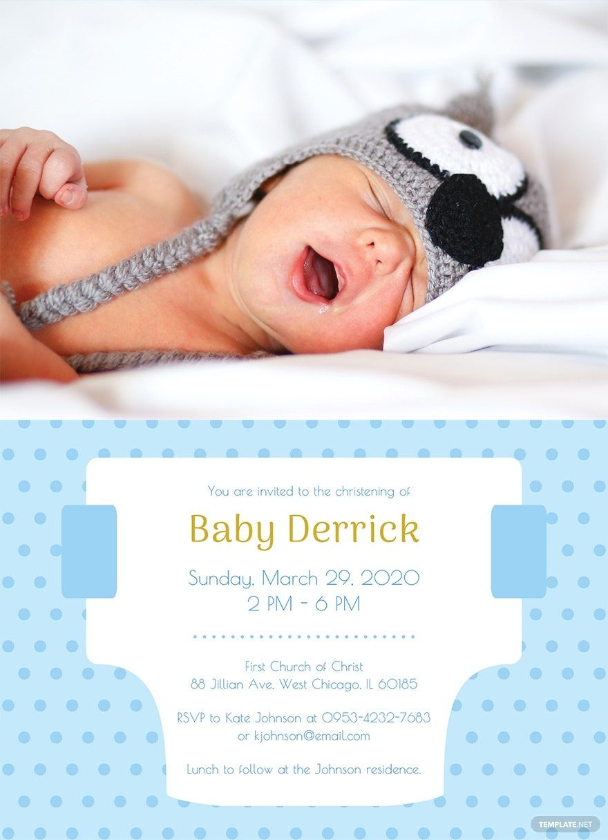 Sample Diaper Invitation Template In Publisher Word Pages Illustrator PSD Google Docs Download Template
