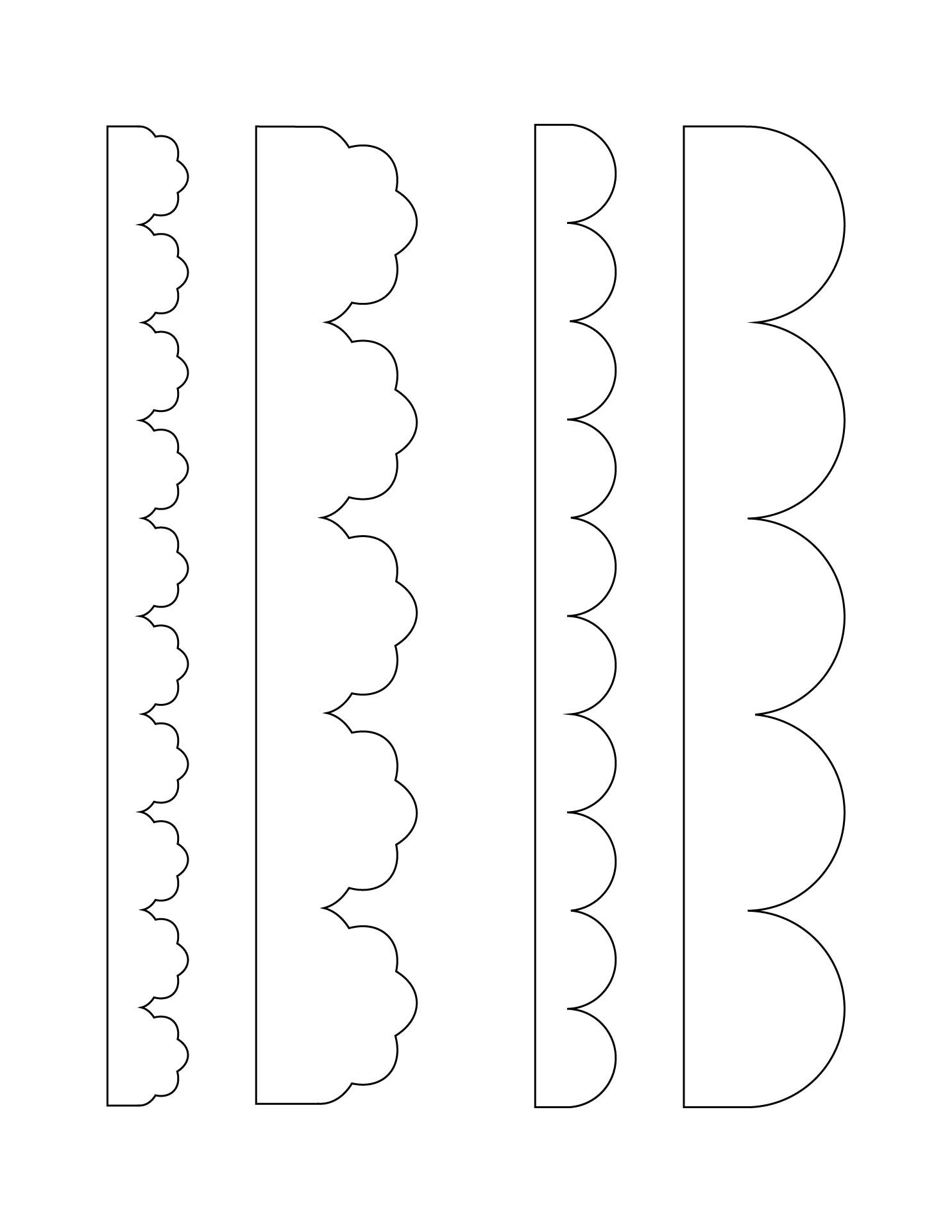 Free Printable Scalloped Edge Templates