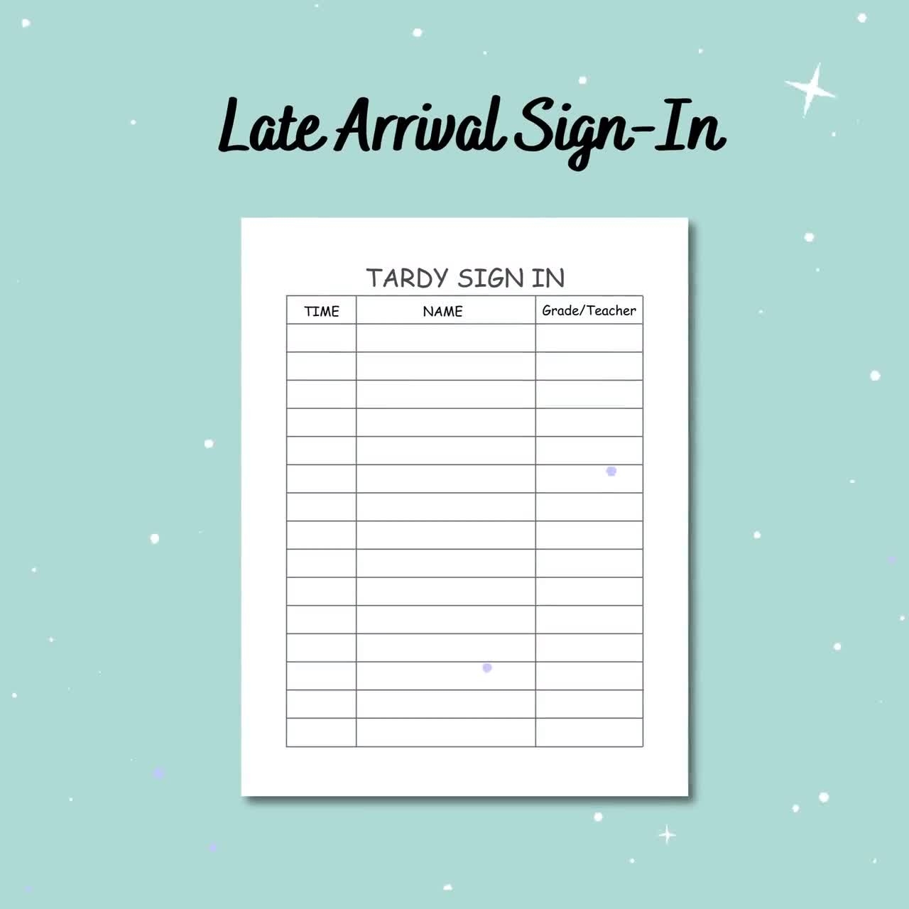 Free Printable Tardy Pass Templates Free Printable Tardy Pass Templates