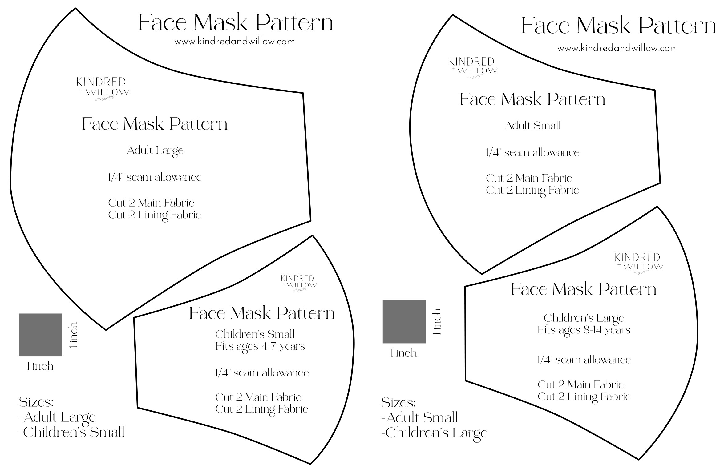 Free Printable Mouth Mask Templates