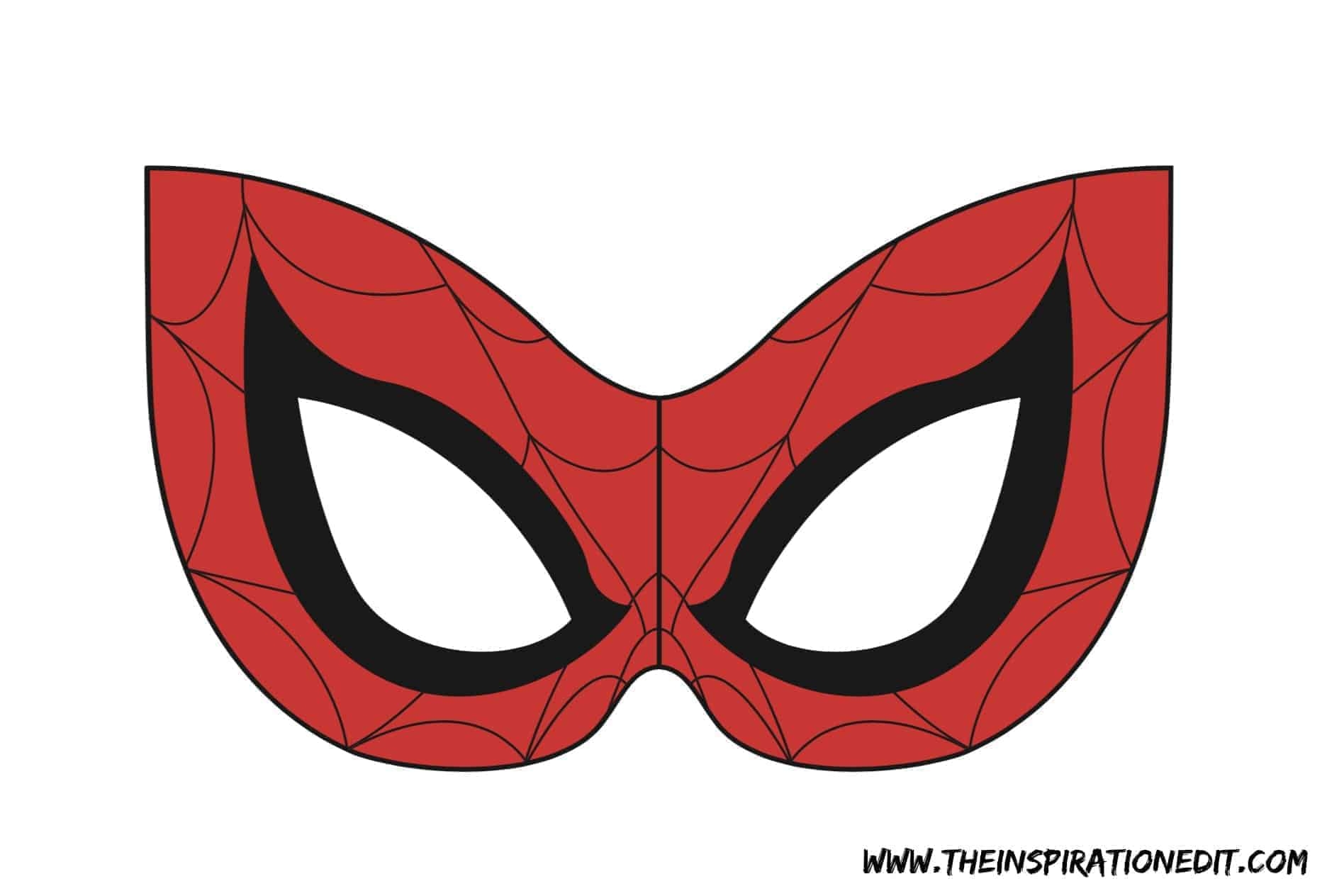 Spiderman Mask With Free Template The Inspiration Edit Spiderman Mask With Free Template The Inspiration Edit
