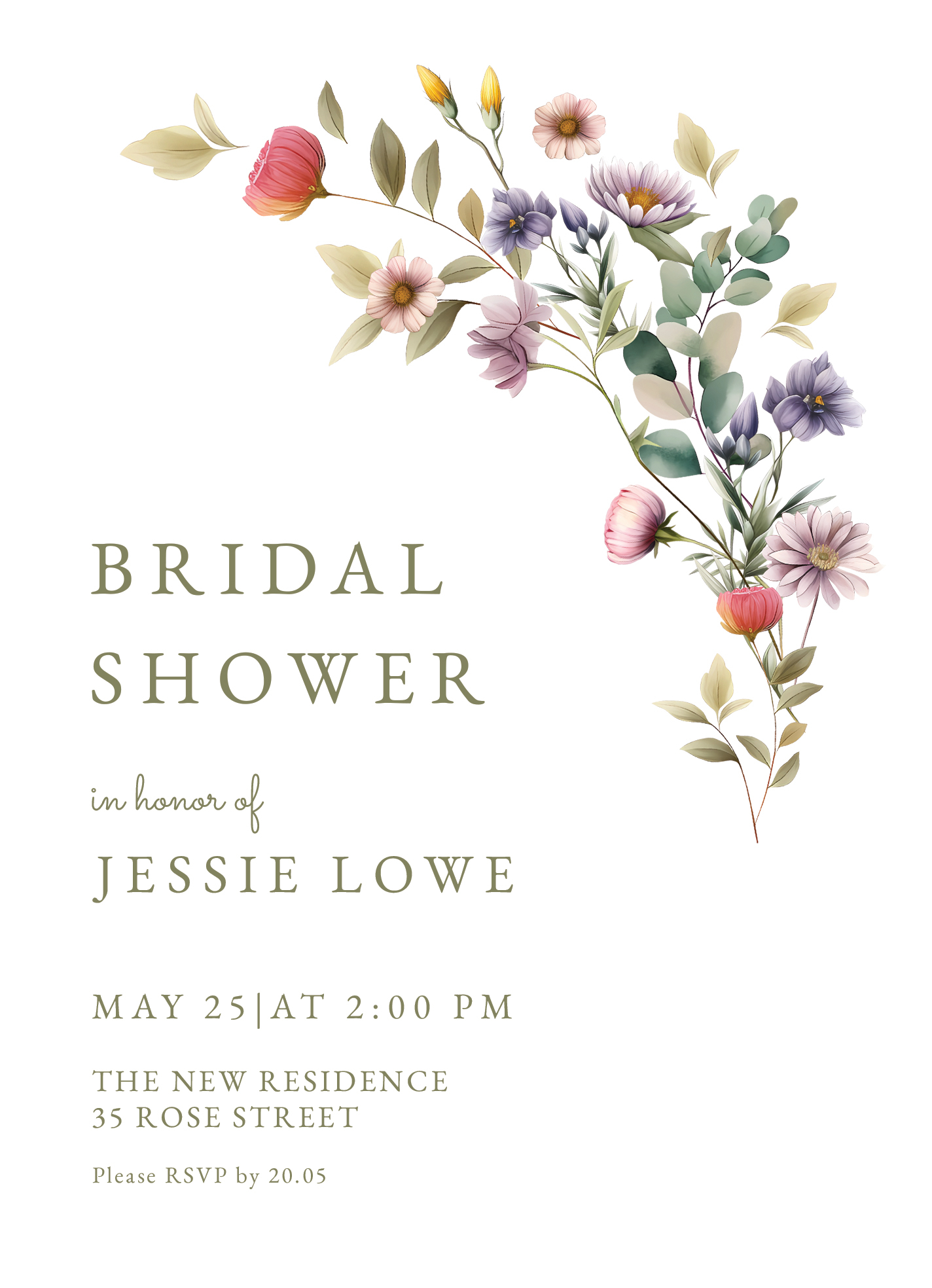 Spring Wedding Bridal Shower Invitation Free Google Docs Template Spring Wedding Bridal Shower Invitation Free Google Docs Template