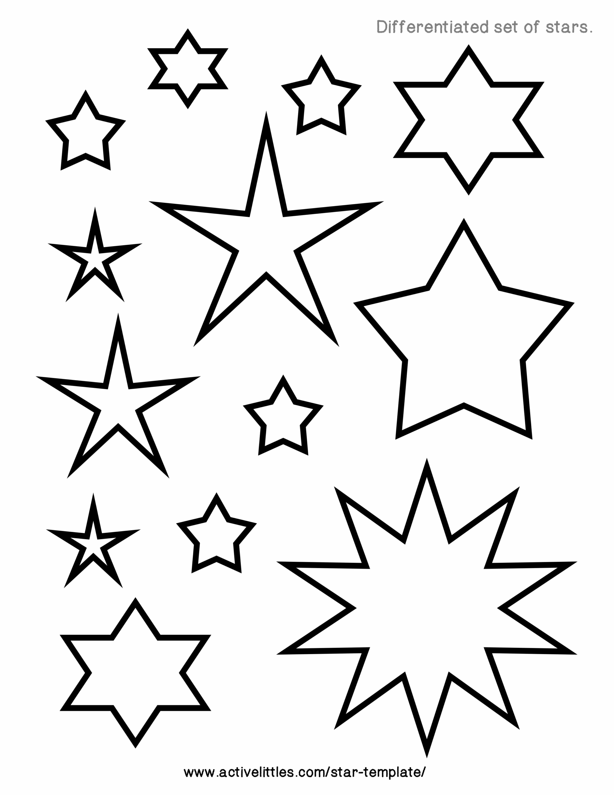 Free Printable Star Templates