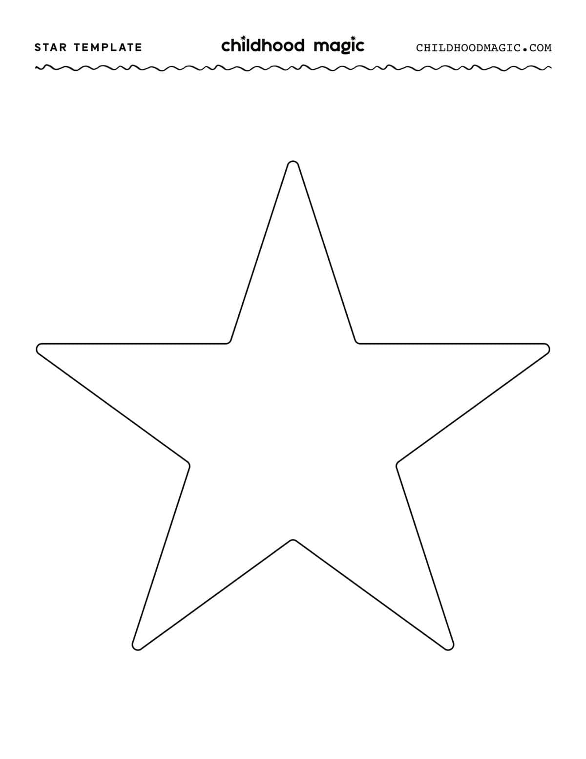 Free Printable Christmas Star Templates