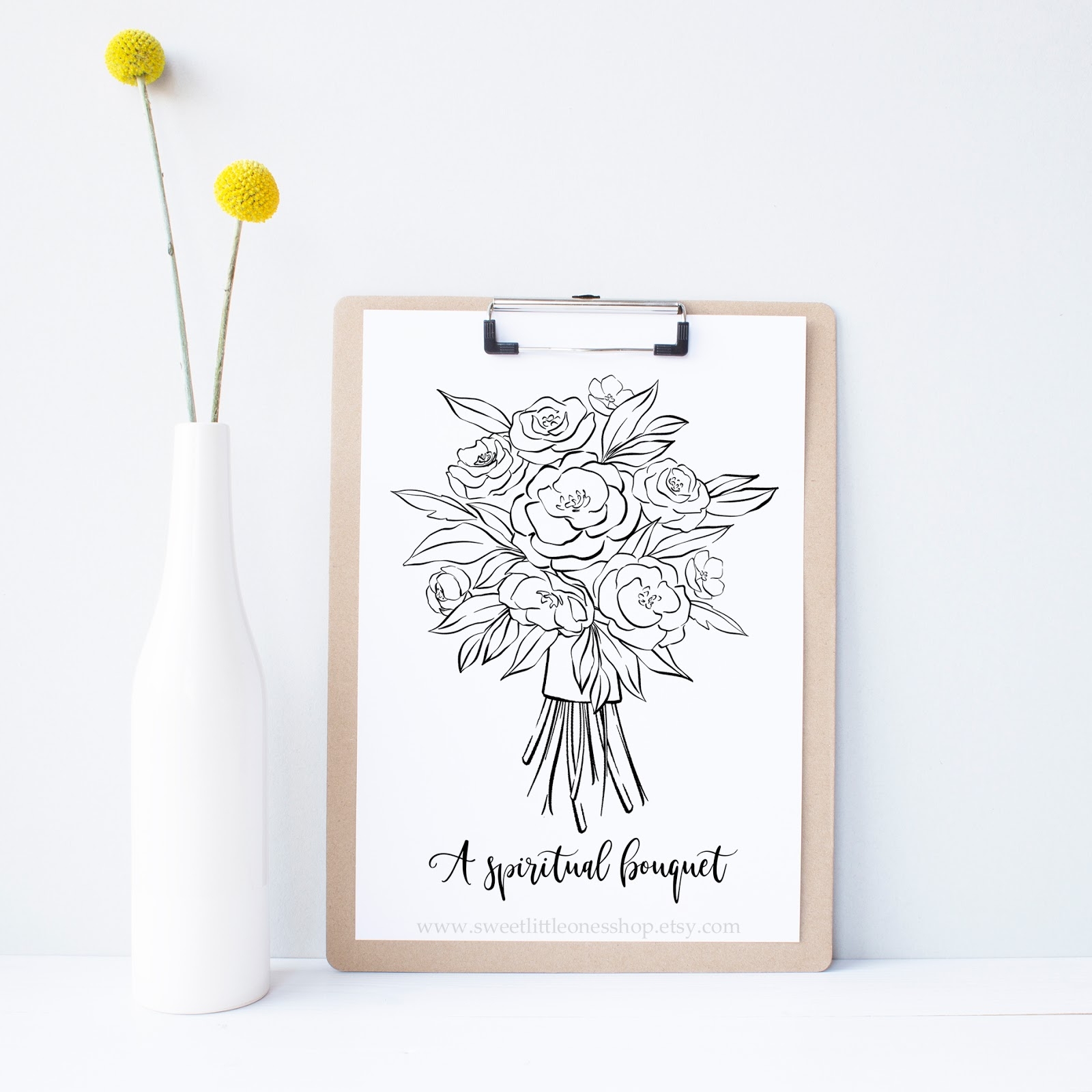 Free Printable Spiritual Bouquet Templates