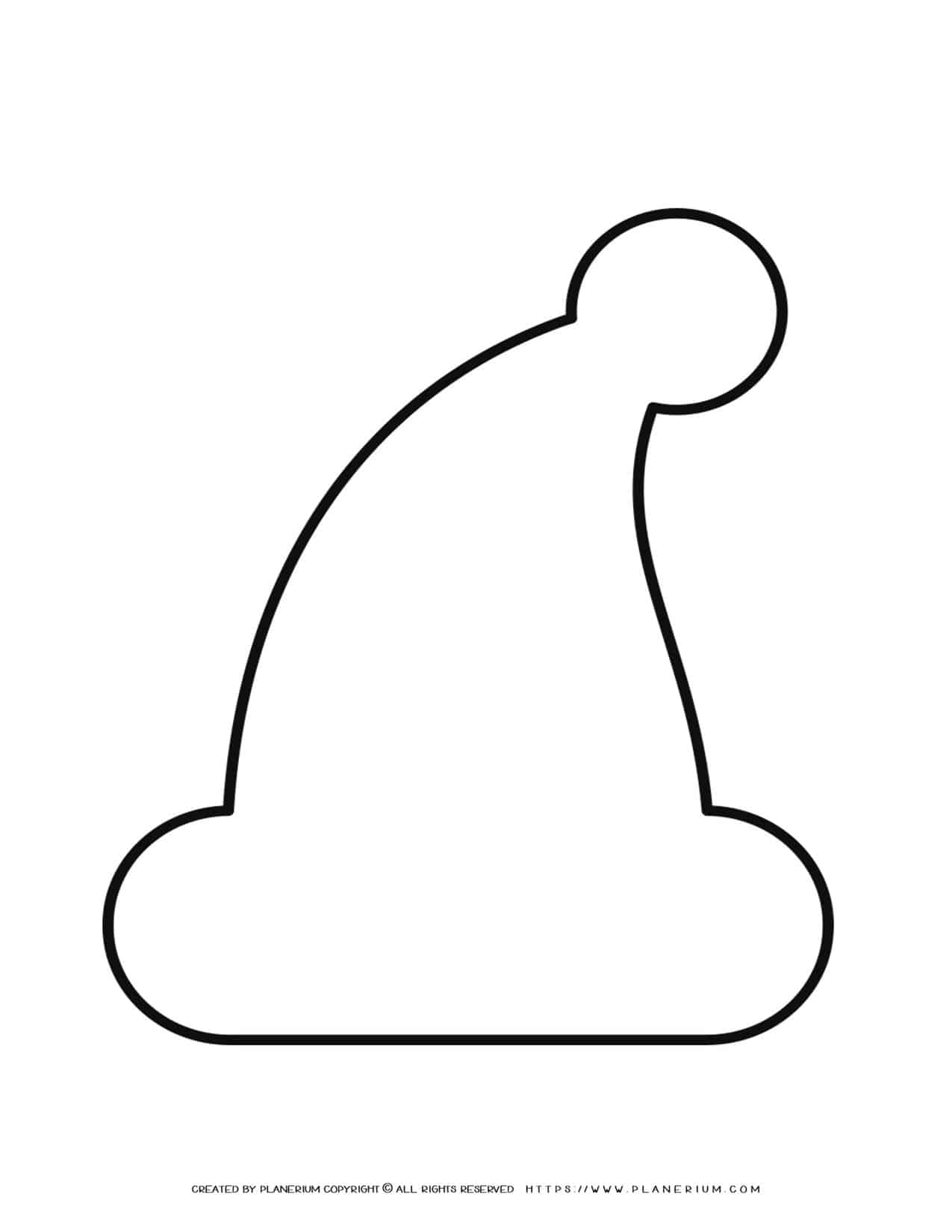 Templates Unbeatable Santa Hat Outline