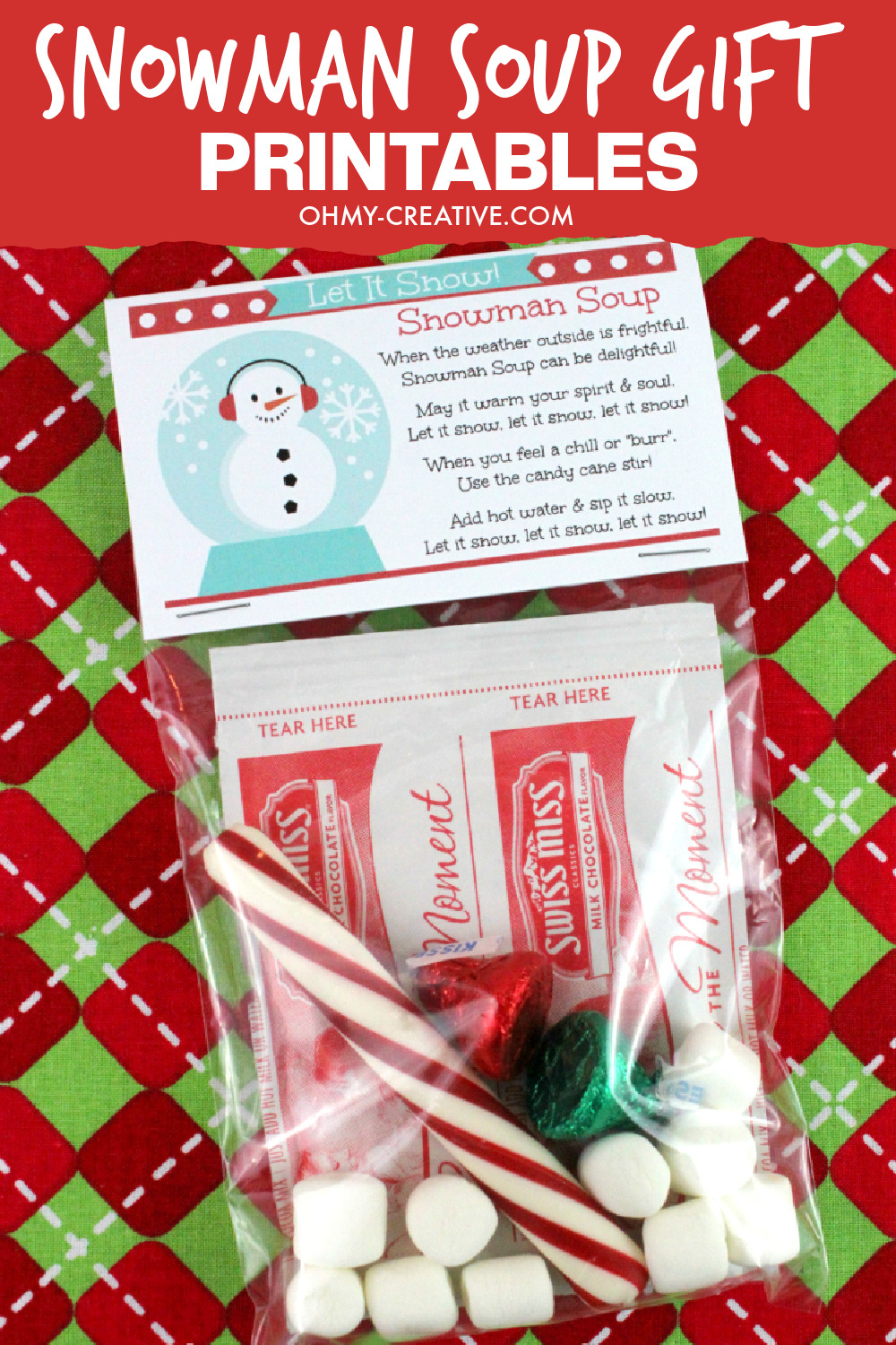 The Cutest Snowman Soup Gift Recipe Oh My Creative