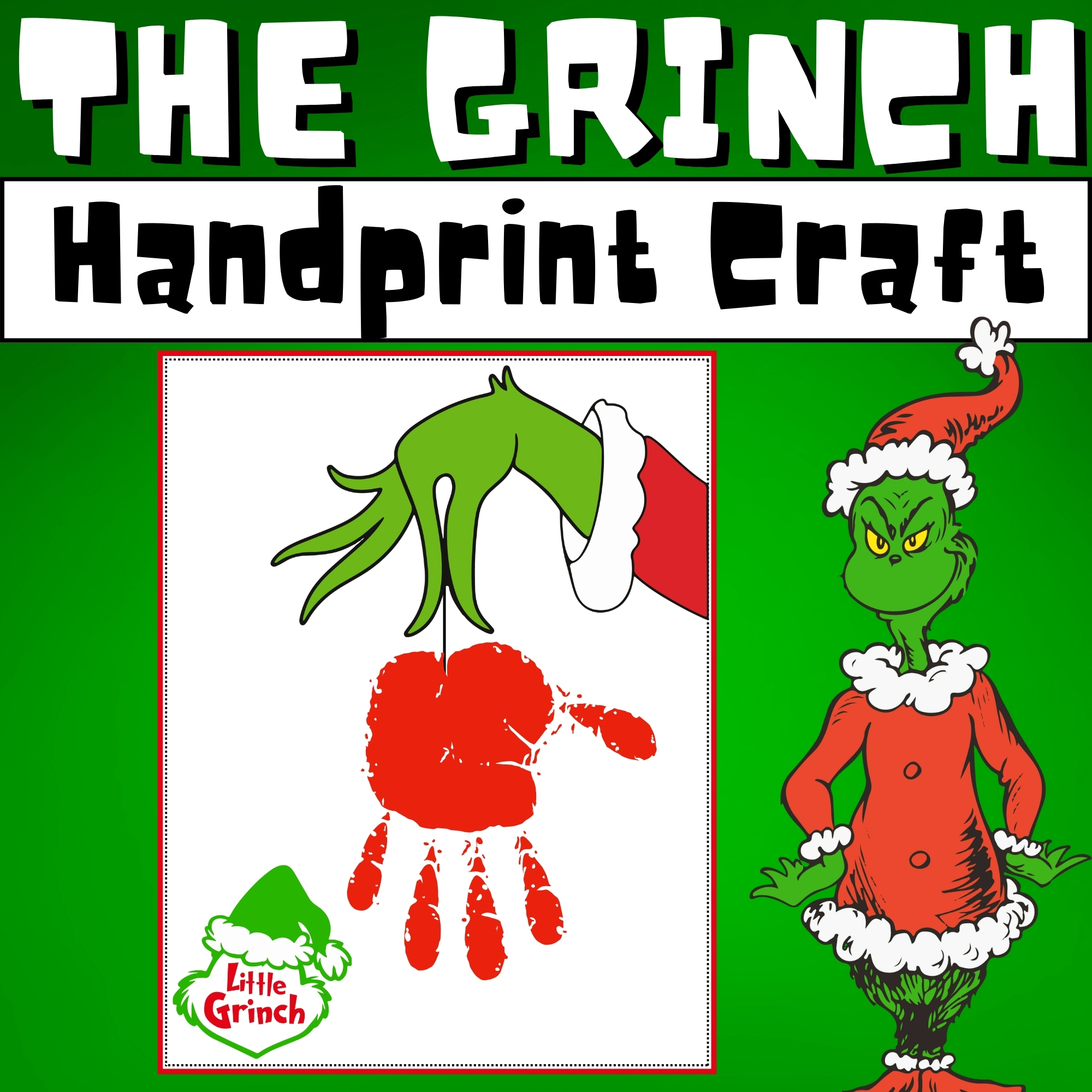 Free Printable Grinch Hand Templates