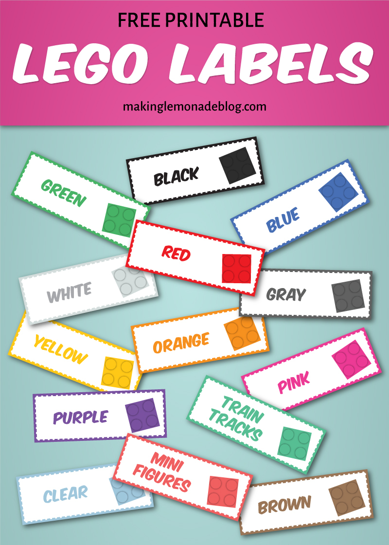 The Magical LEGO Organizing Solution Free Printable Labels Making Lemonade