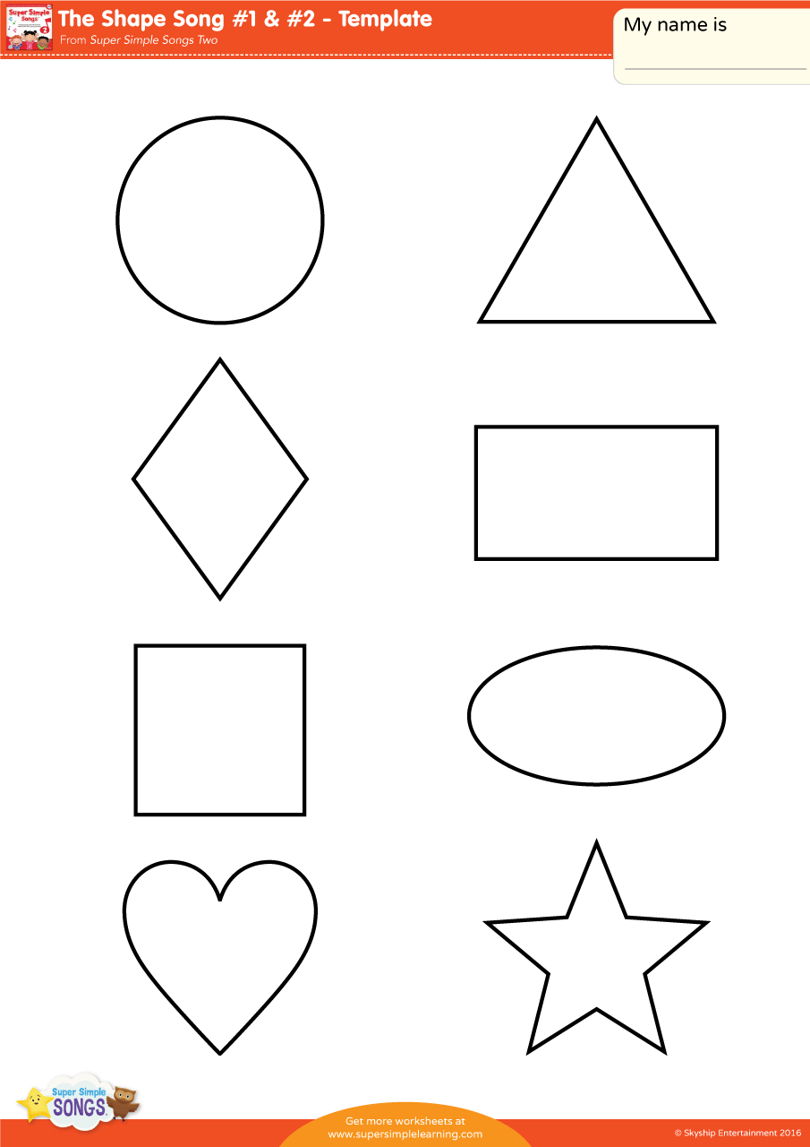 Free Printable Shape Templates Free Printable Shape Templates