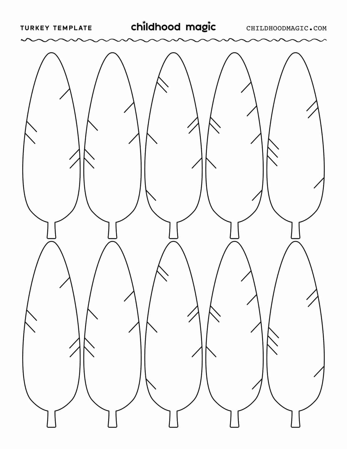 Free Printable Feather Templates